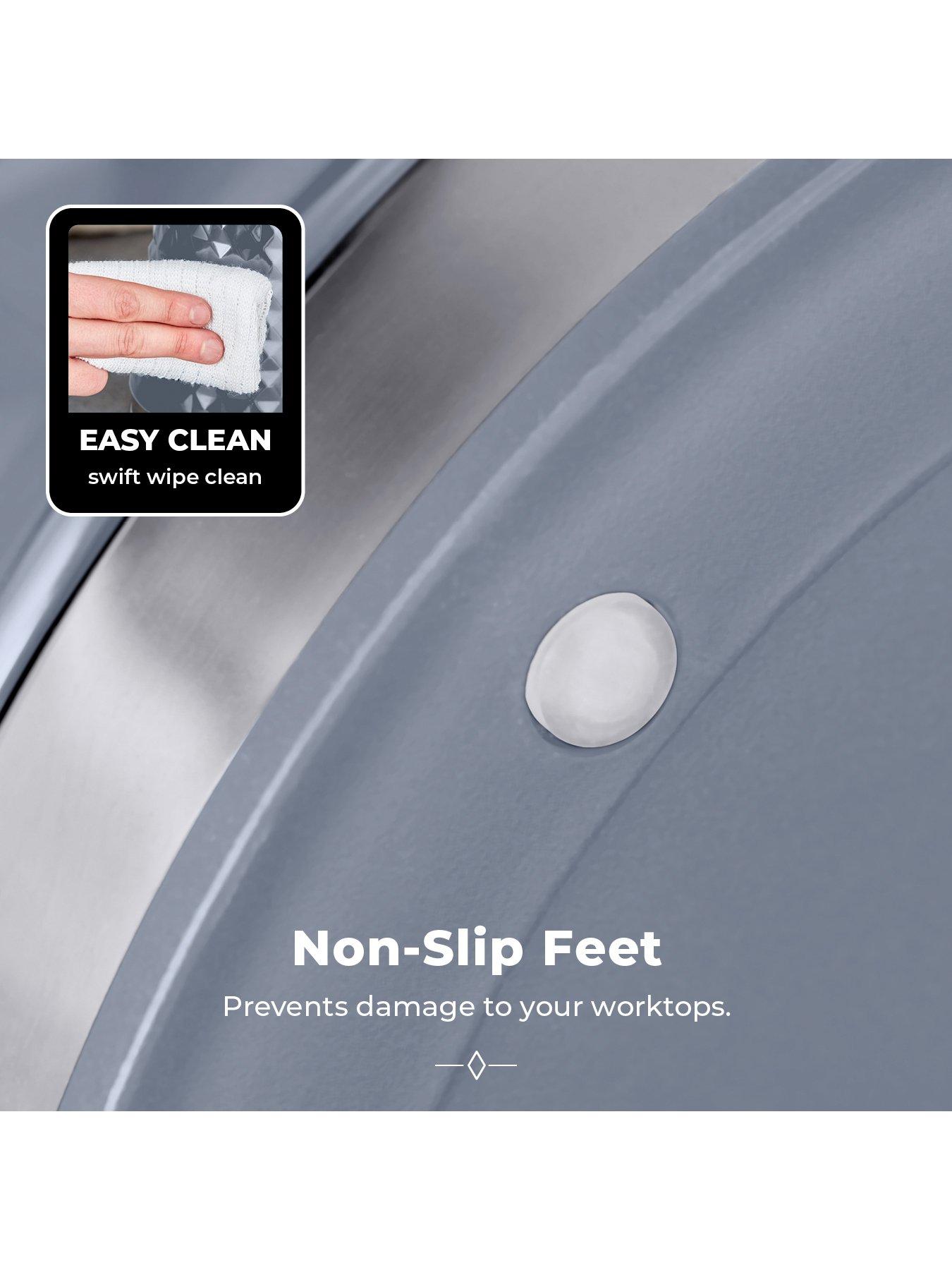  image of tower-solitaire-4-piece-bread-bin-and-canister-set-grey