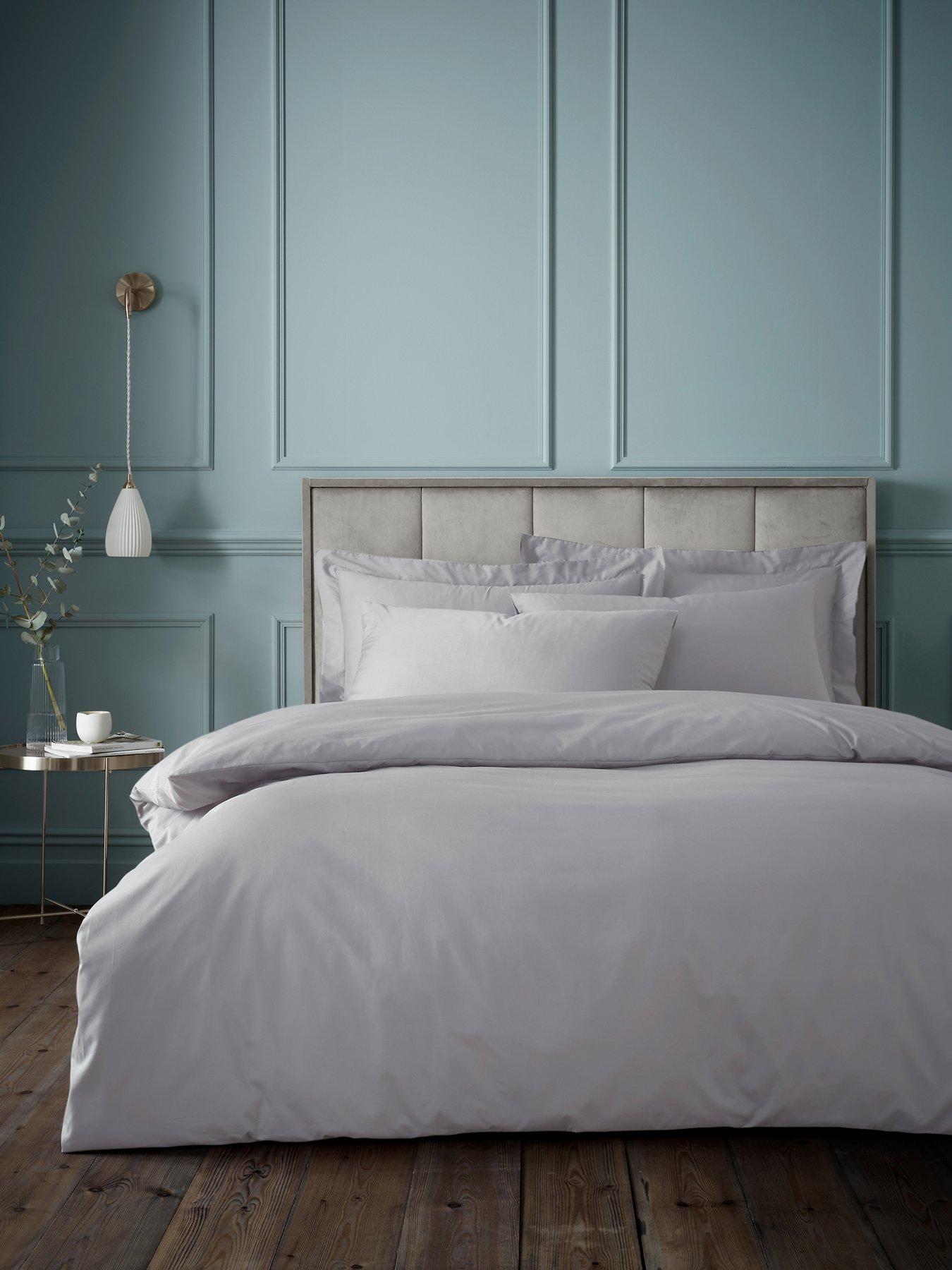 Image 1 of 3 of Bianca 180Tc Egyptian Cotton Duvet Set Silver