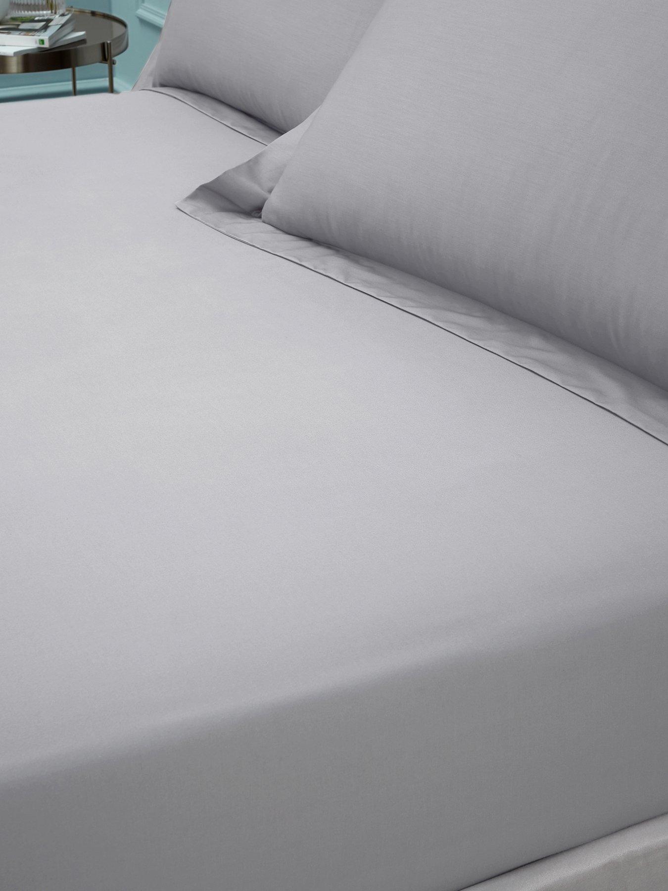 Bianca 180Tc Egyptian Cotton Fitted Sheet Silver