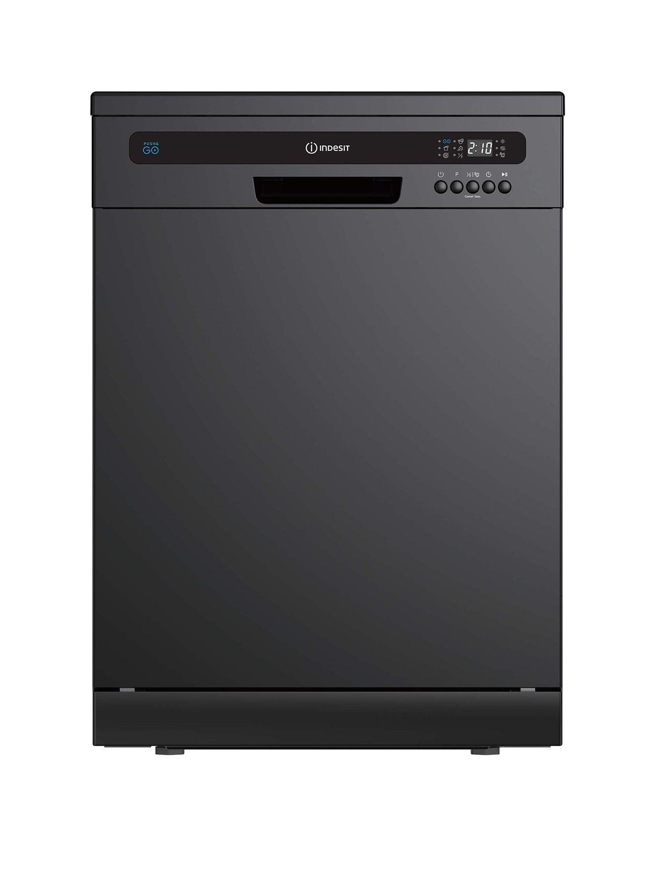 Indesit Push&Go IN2FE13CNO7BUK Freestanding Dishwasher - Black