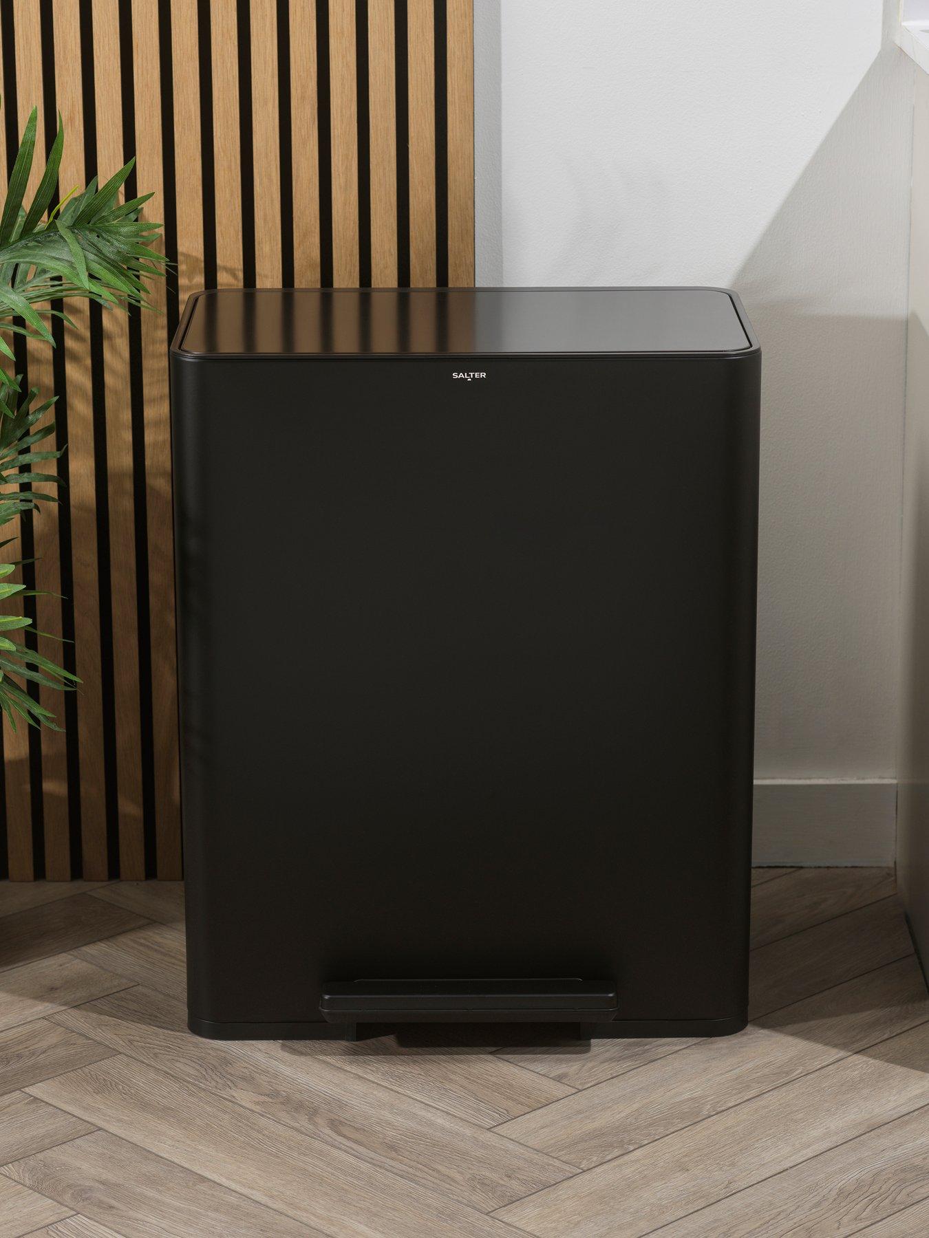 Salter S.s. Dual Recycle Pedal Bin - Blk
