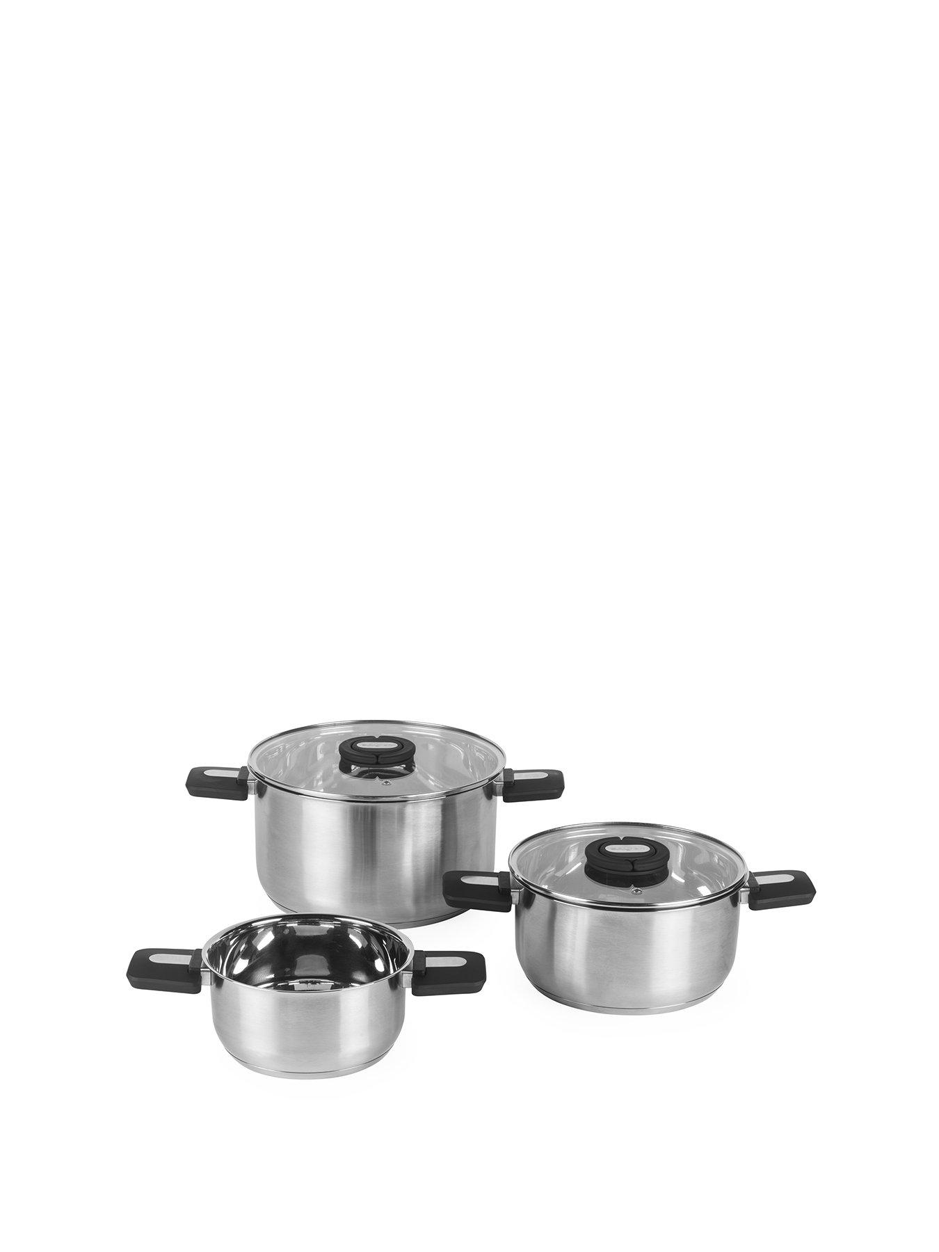 Image 2 of 6 of Salter 3pc Stack-in Pot Set