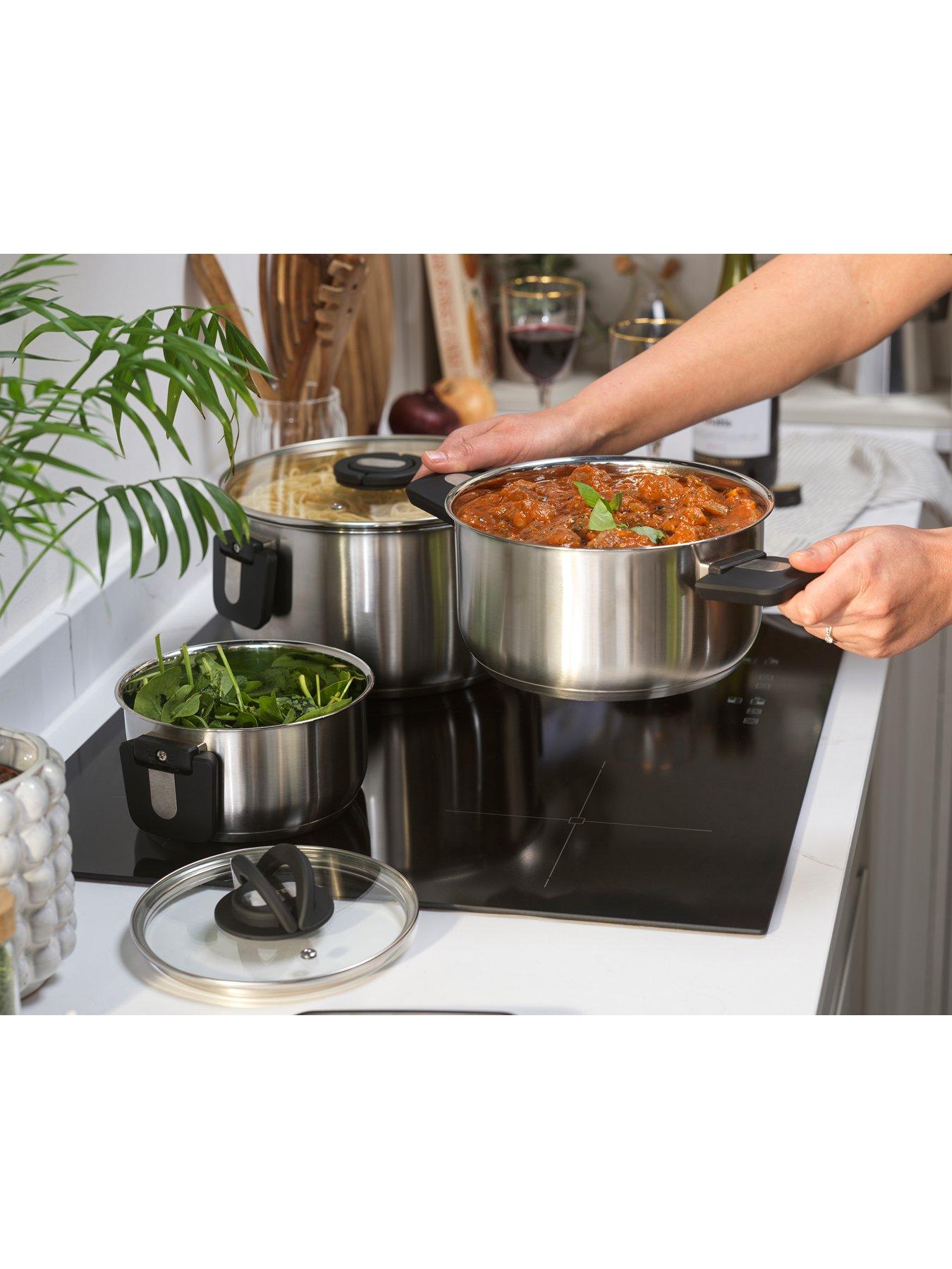 Image 3 of 6 of Salter 3pc Stack-in Pot Set