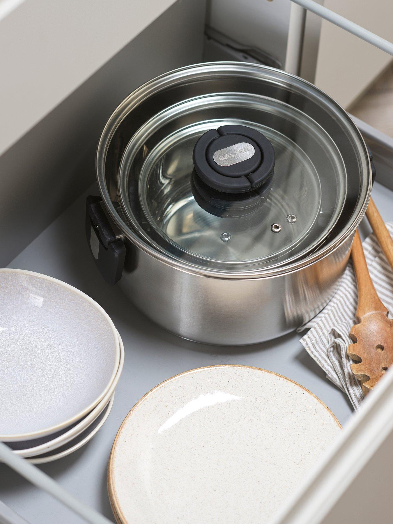 Image 4 of 6 of Salter 3pc Stack-in Pot Set
