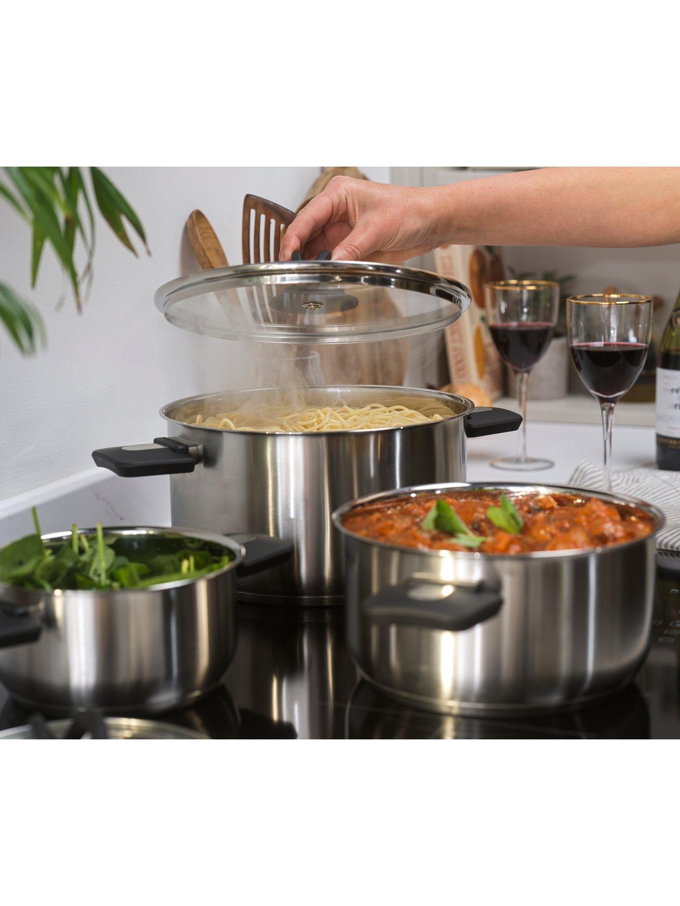 Image 5 of 6 of Salter 3pc Stack-in Pot Set