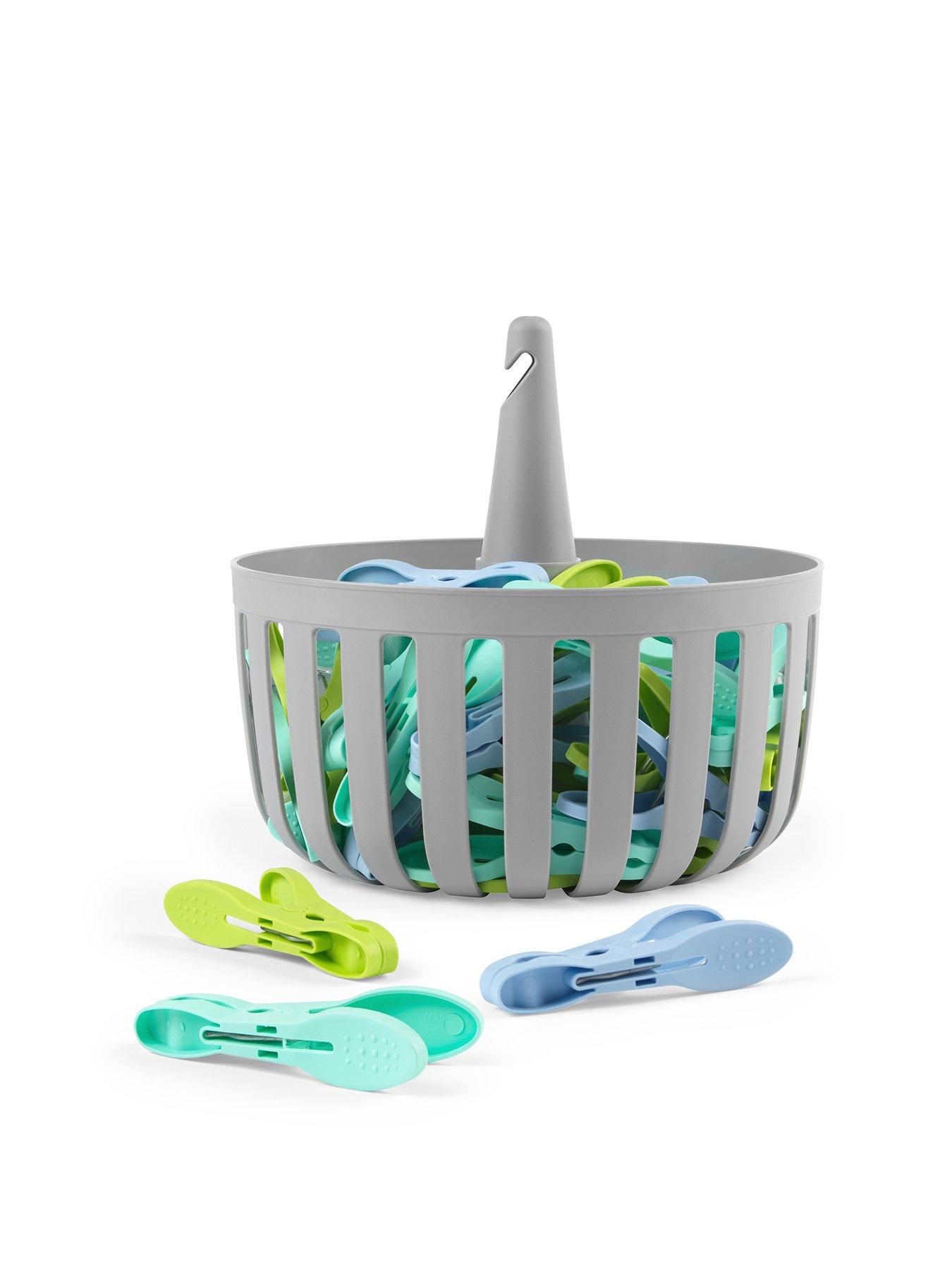 Beldray 30 Easy Grip Pegs  &  Basket