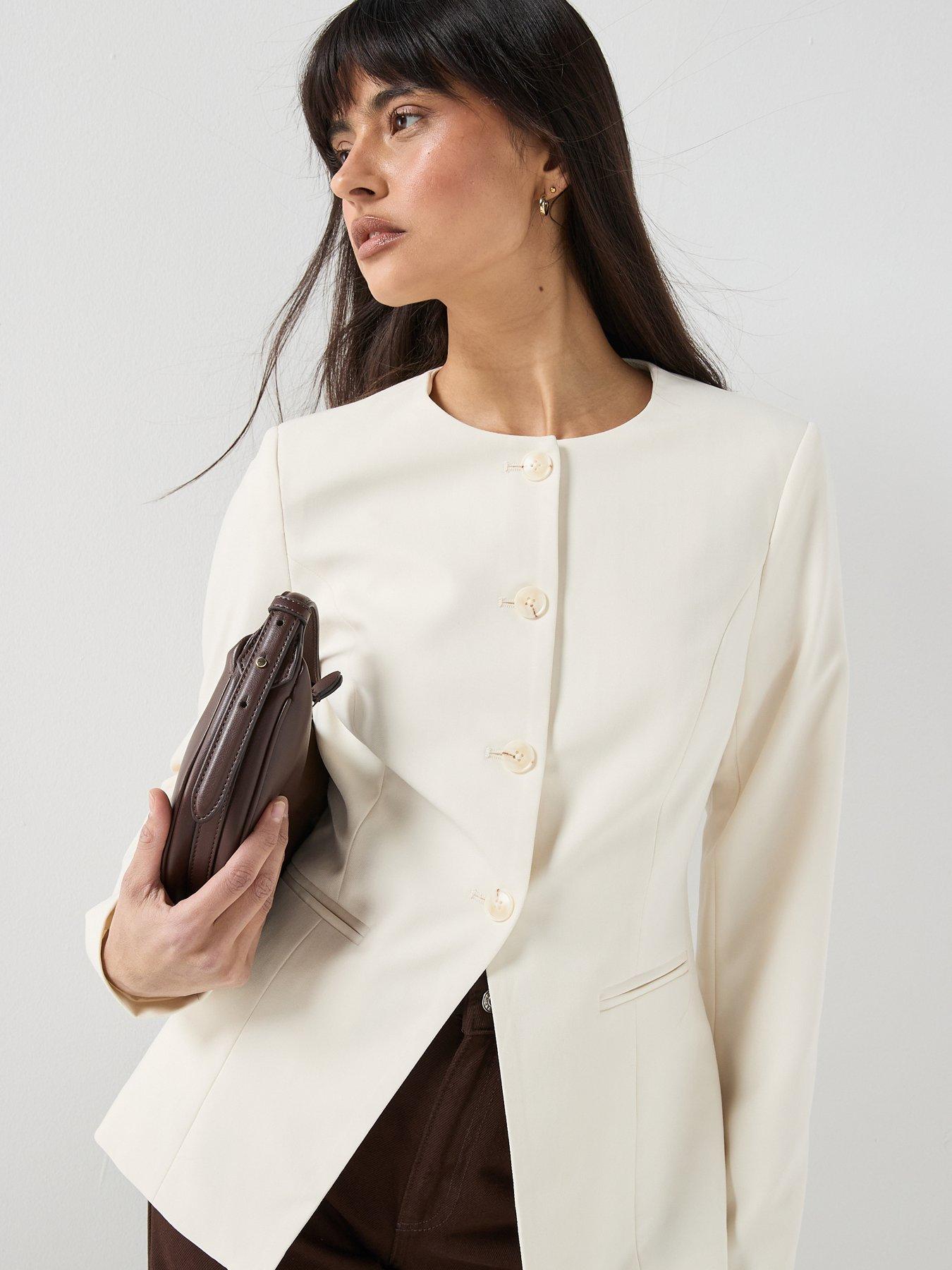 vero-moda-vmdrea-long-sleeve-fitted-blazer-grey