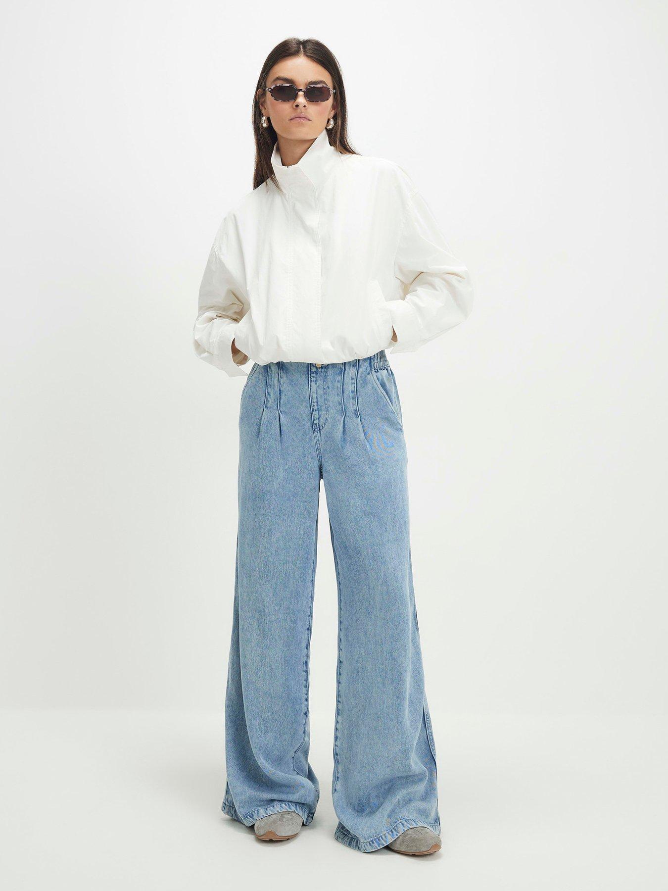River Island Pant Dart Detail Jeans - Blue