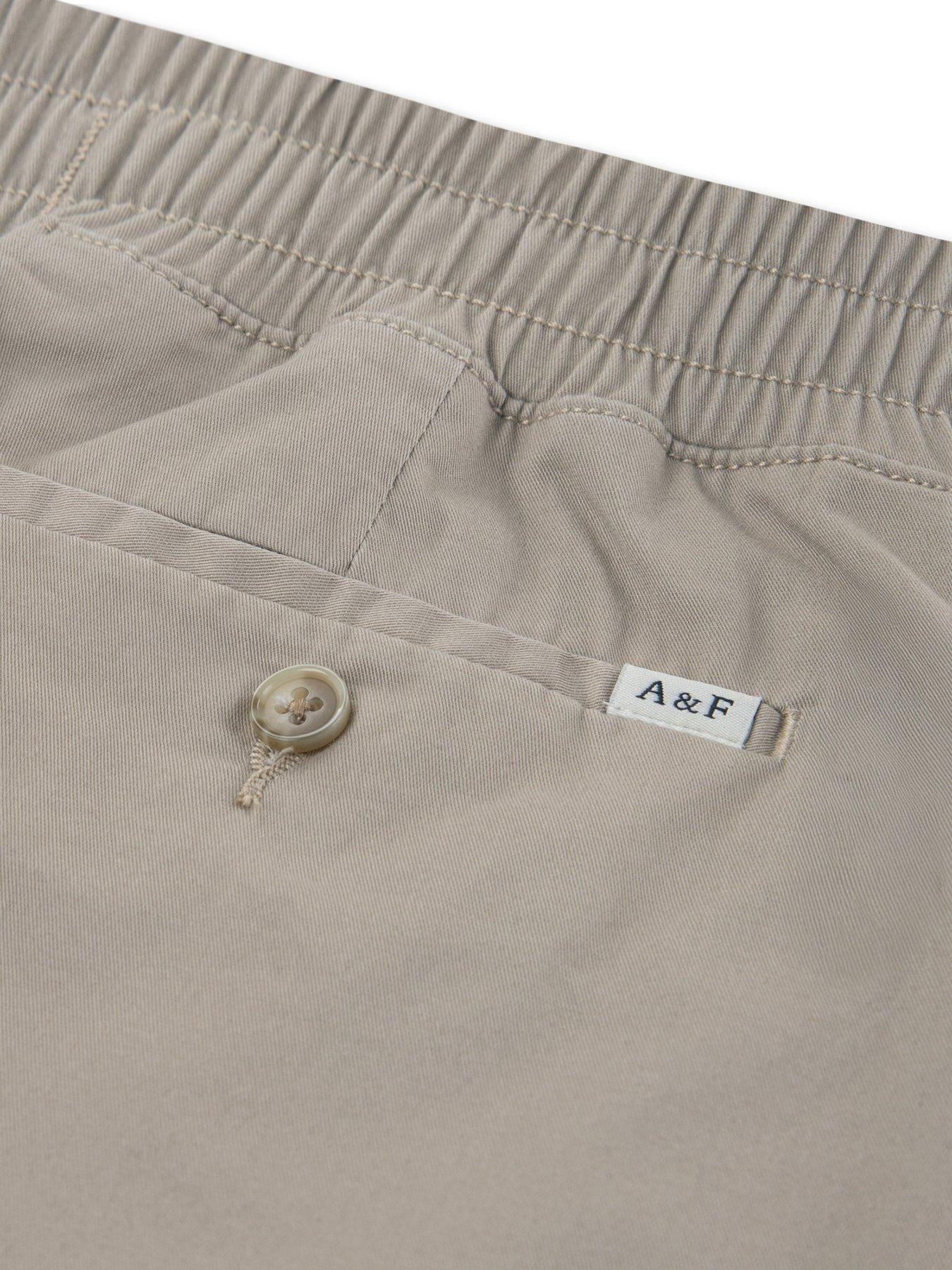 Image 3 of 3 of Abercrombie & Fitch Boys Pull On Chino Shorts - Beige