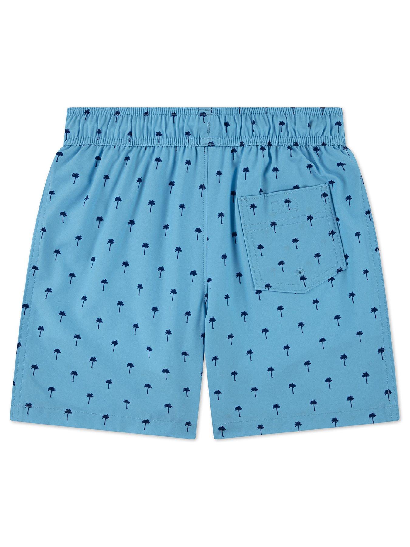 Image 2 of 4 of Abercrombie & Fitch Boys Core Poly Swim Shorts - Blue