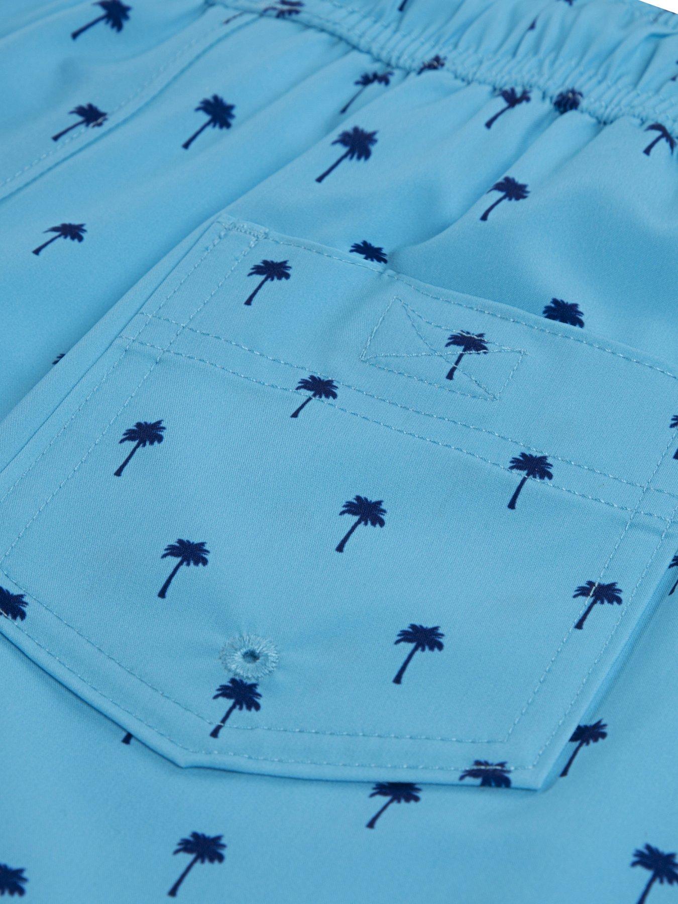 Image 3 of 4 of Abercrombie & Fitch Boys Core Poly Swim Shorts - Blue