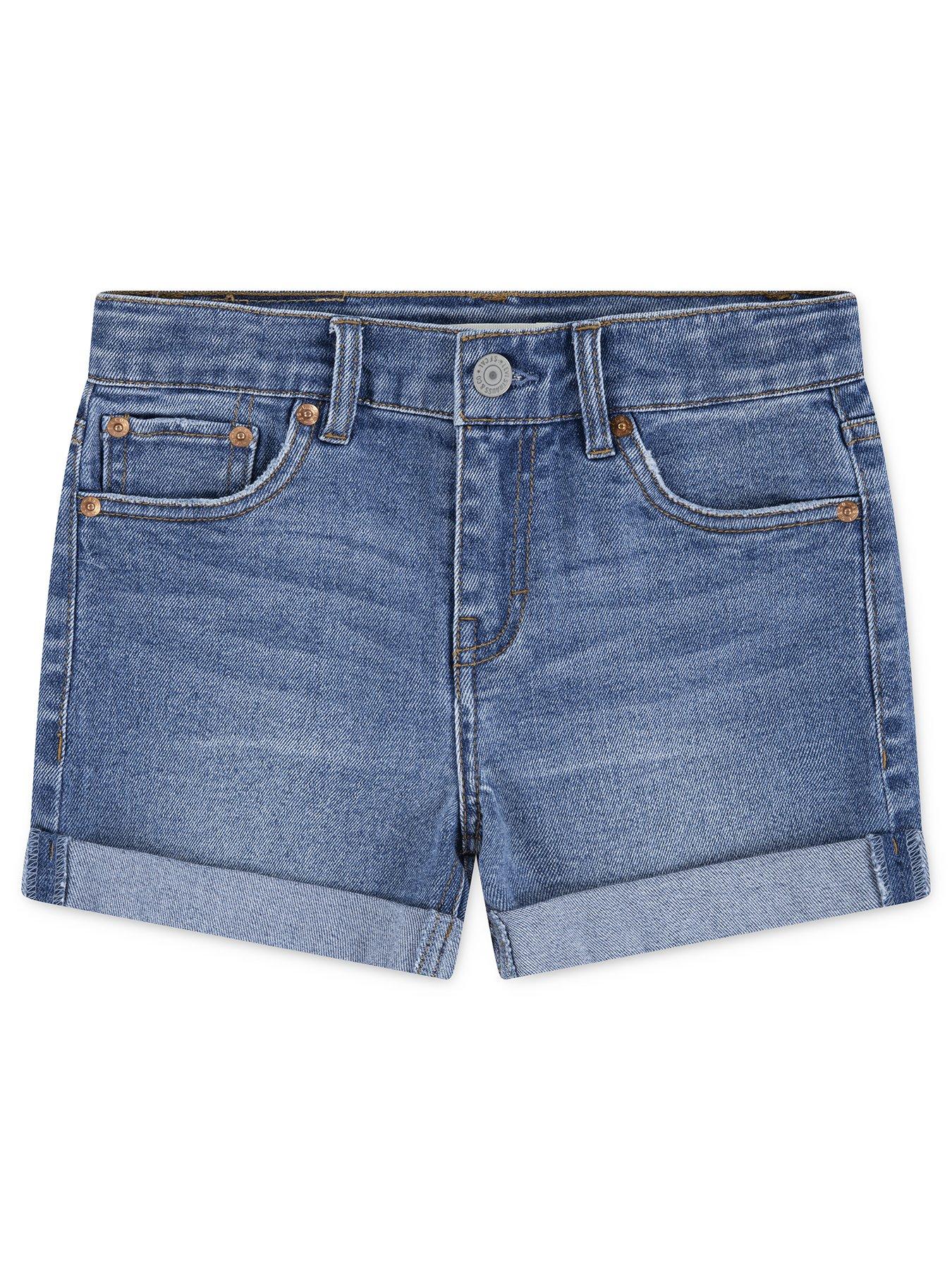  image of levis-girls-girlfriend-shorts-blue
