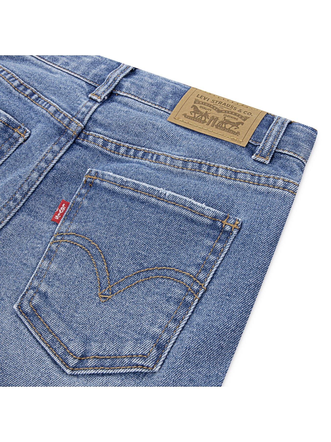  image of levis-girls-girlfriend-shorts-blue