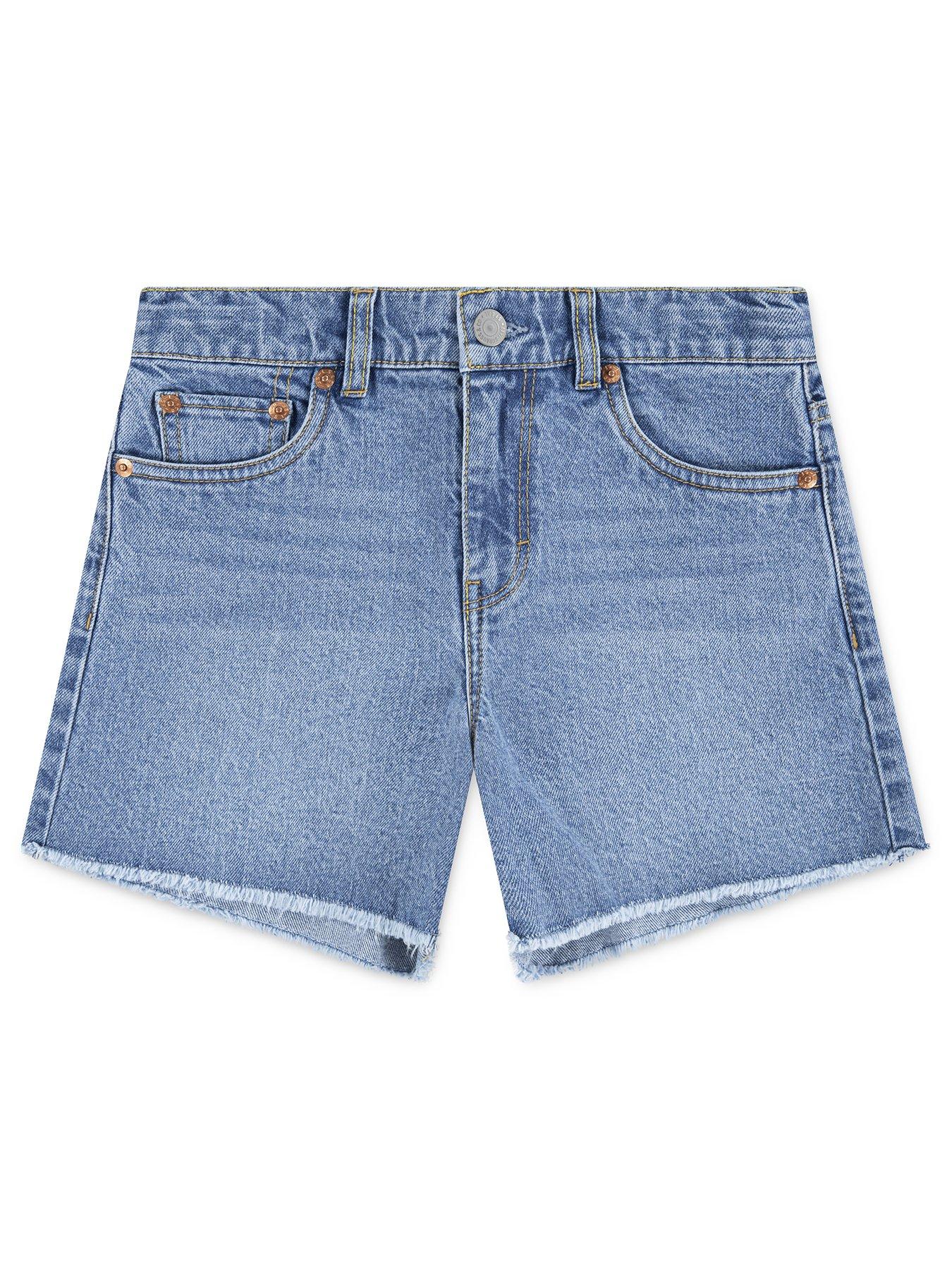  image of levis-girls-a-line-shorts-blue