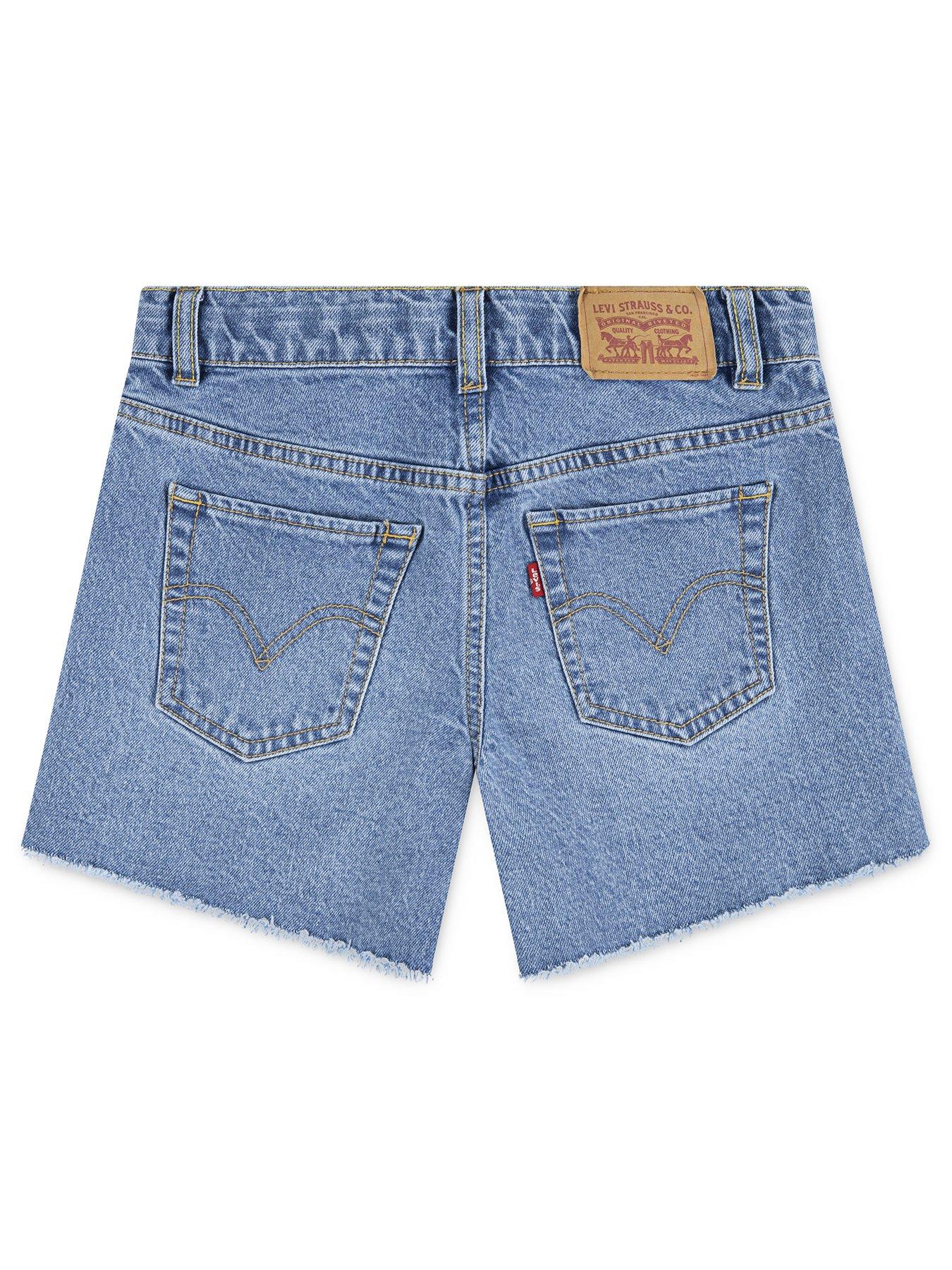  image of levis-girls-a-line-shorts-blue