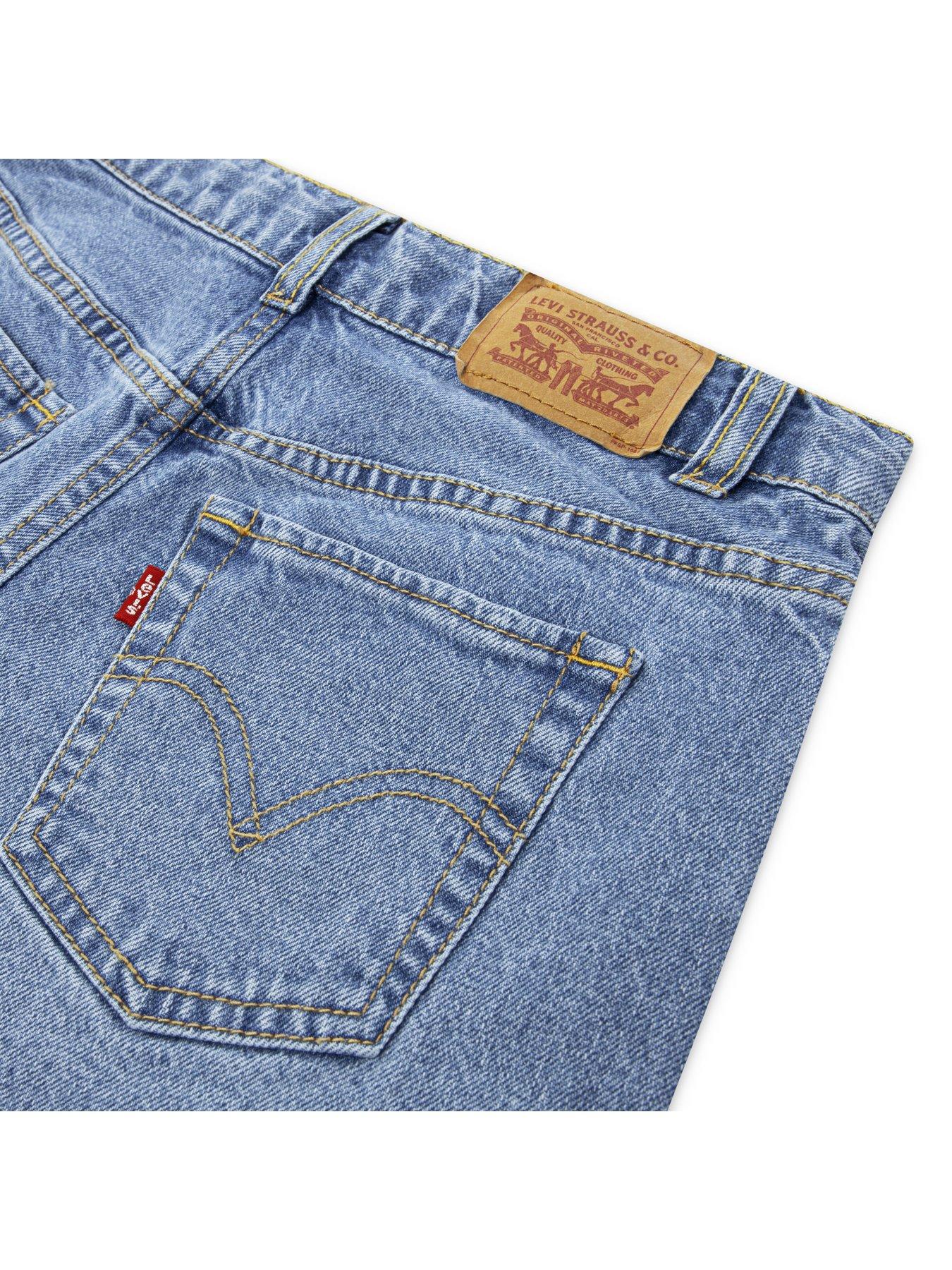  image of levis-girls-a-line-shorts-blue