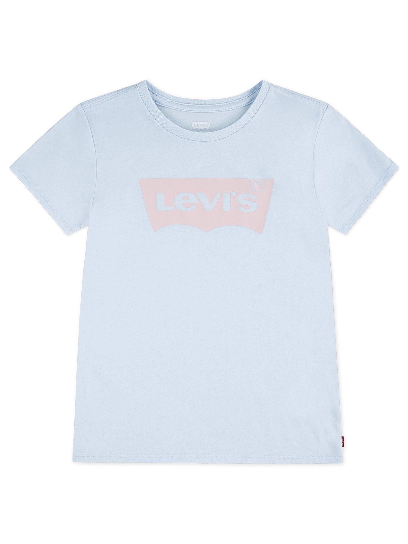 Levi's Girls Short Sleeve Batwing T-Shirt - Blue