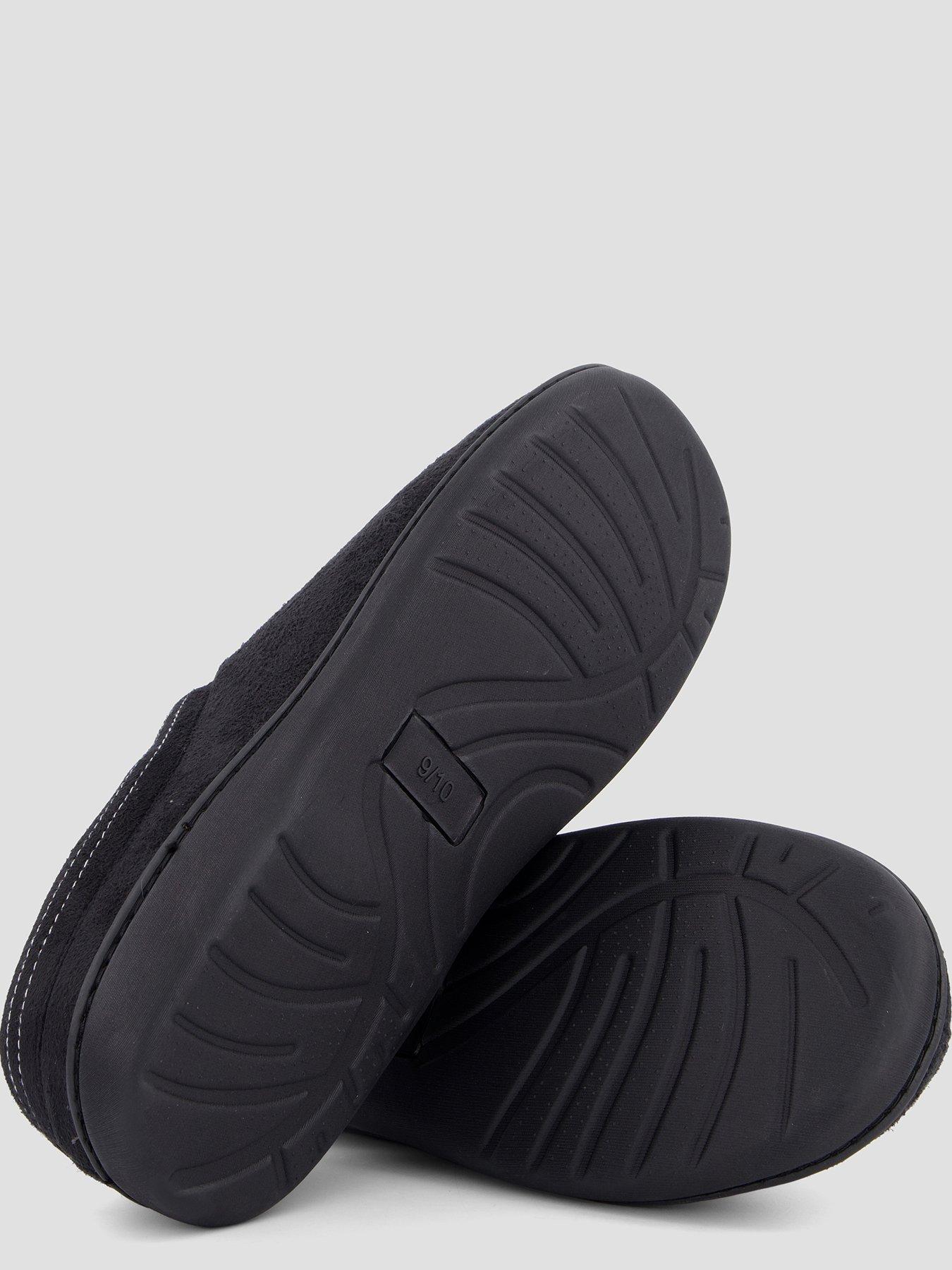 Image 4 of 7 of The Very Collection Fleece Lined Mule Slipper - Black