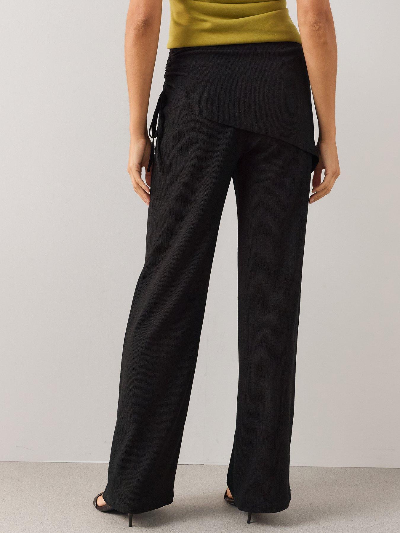 Image 2 of 7 of The Very Collection Ruched Skirt Layer Trouser - Black