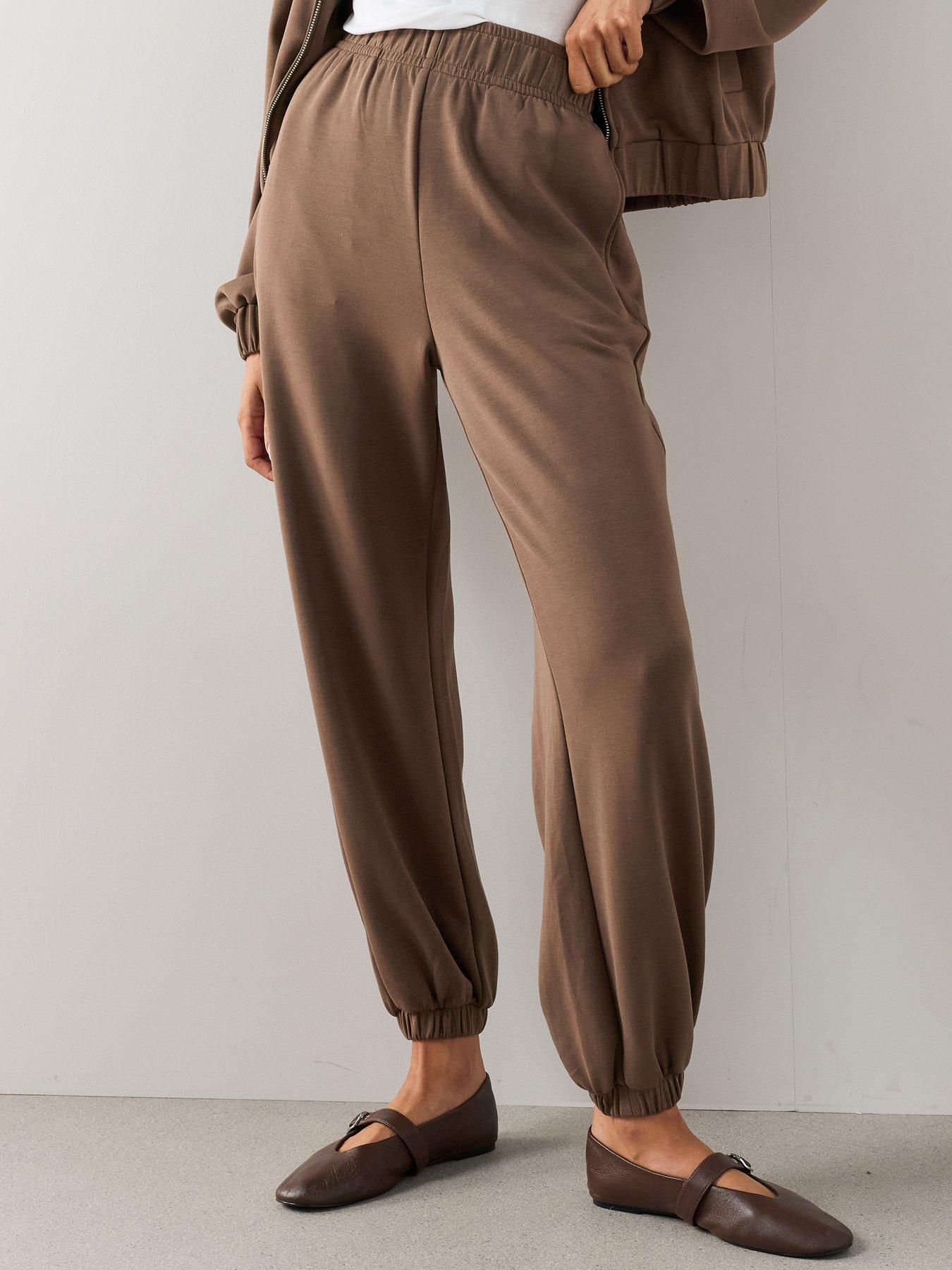 The Very Collection Modal Cuff Jogger - Brown