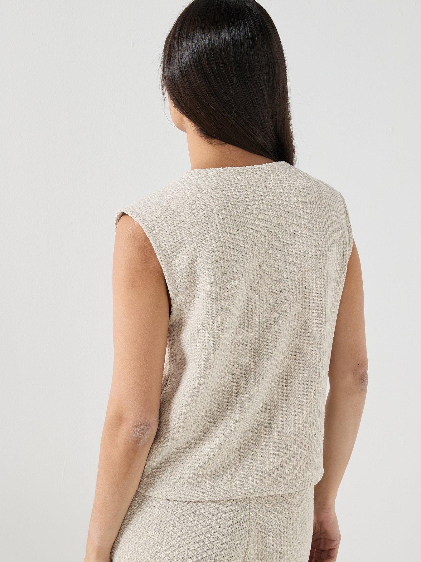 Image 2 of 5 of Only Onlvicki Button Vest - Pumice Stone