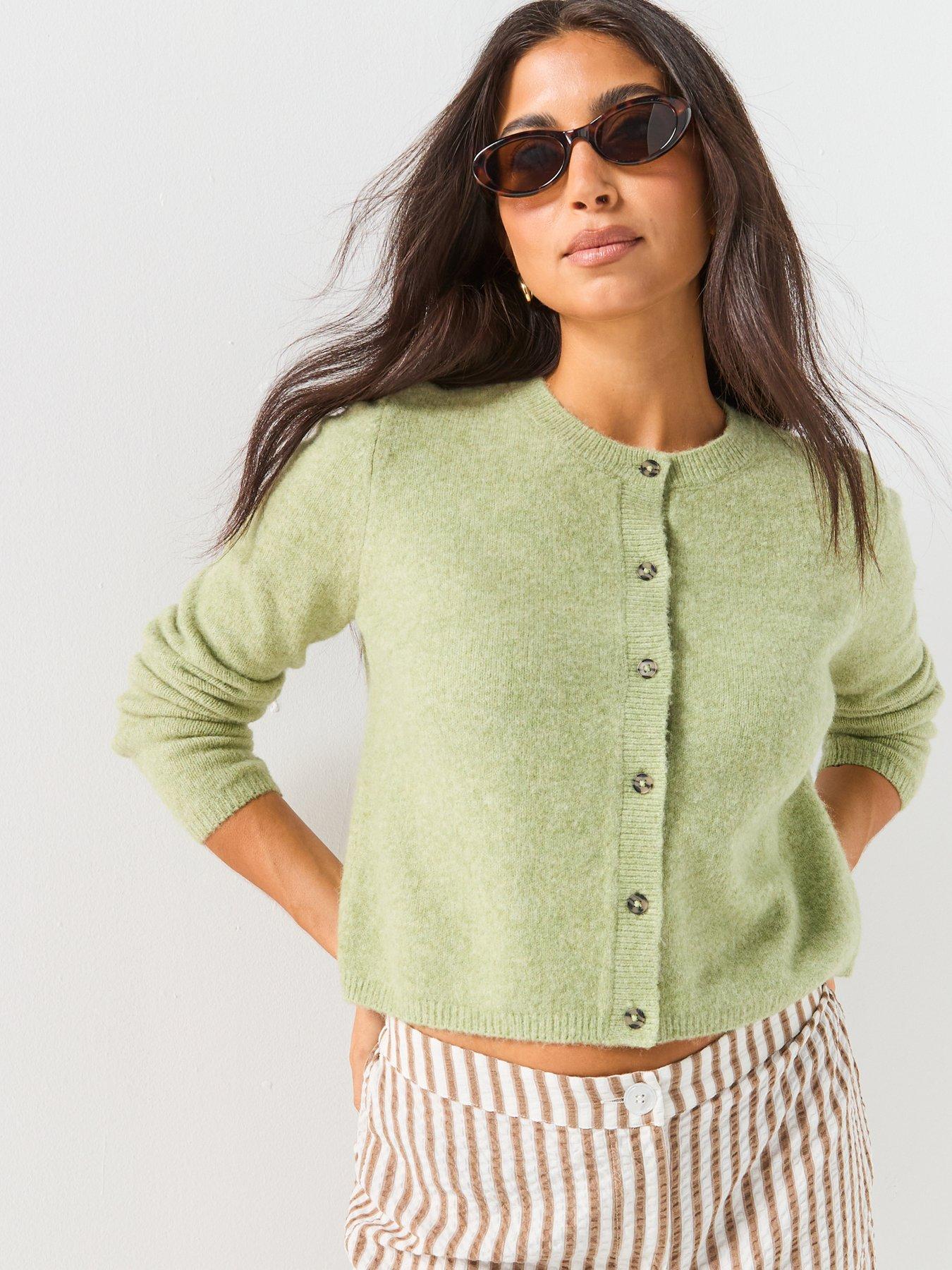 JDY Jdychloe Knitted Cardigan - Green