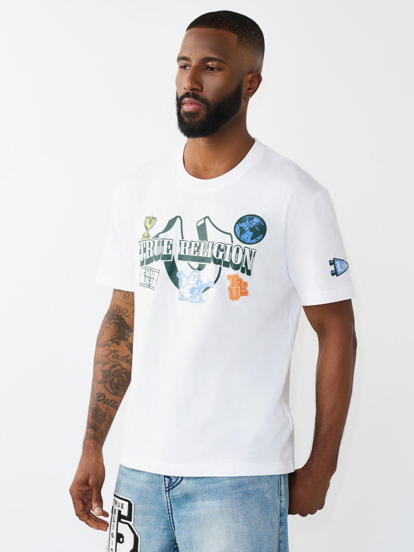 Image 1 of 4 of TRUE RELIGION Champ Graphic T-Shirt - White