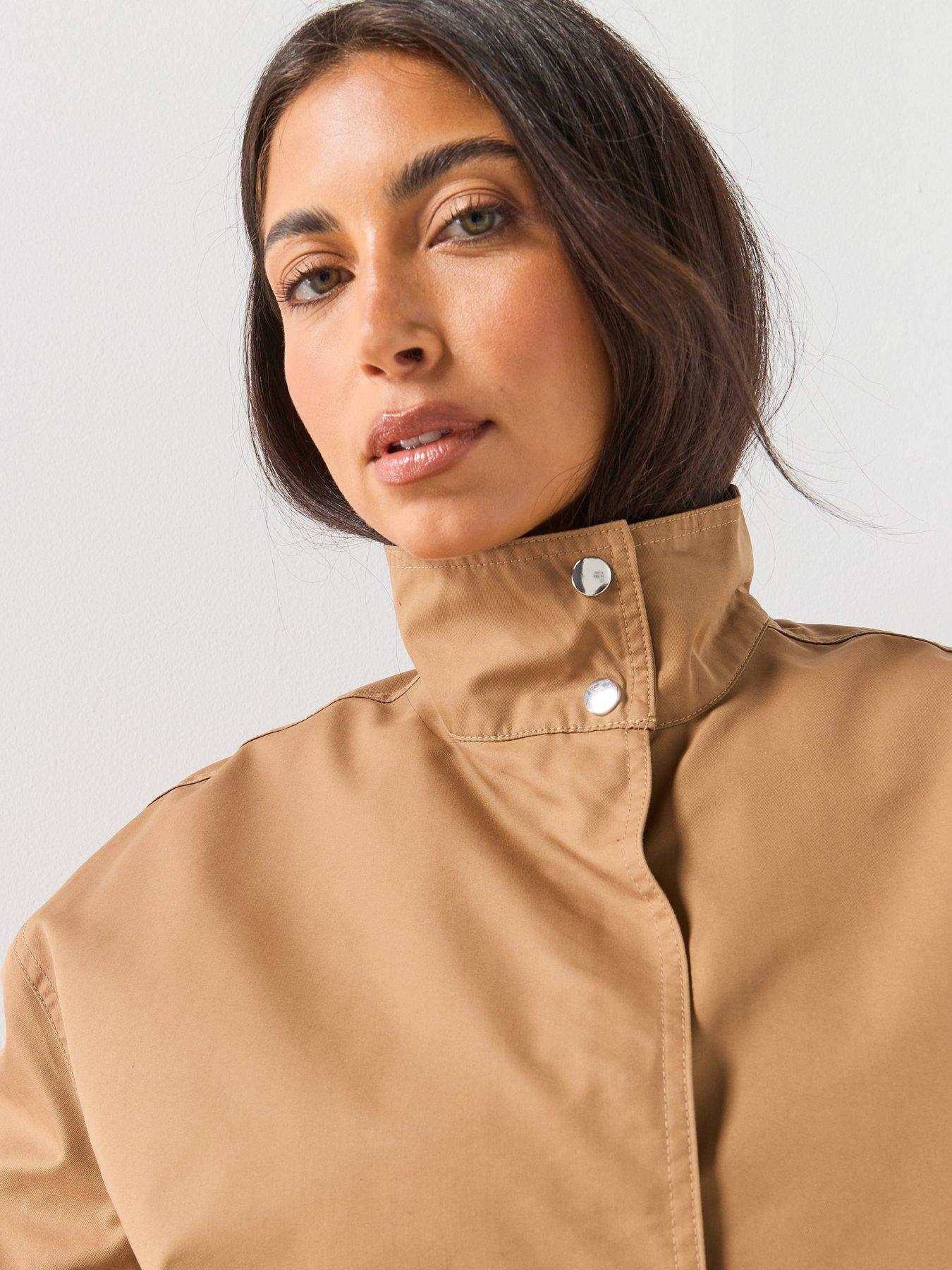 Image 4 of 5 of JDY Susan Oversize Balloon Jacket - Beige