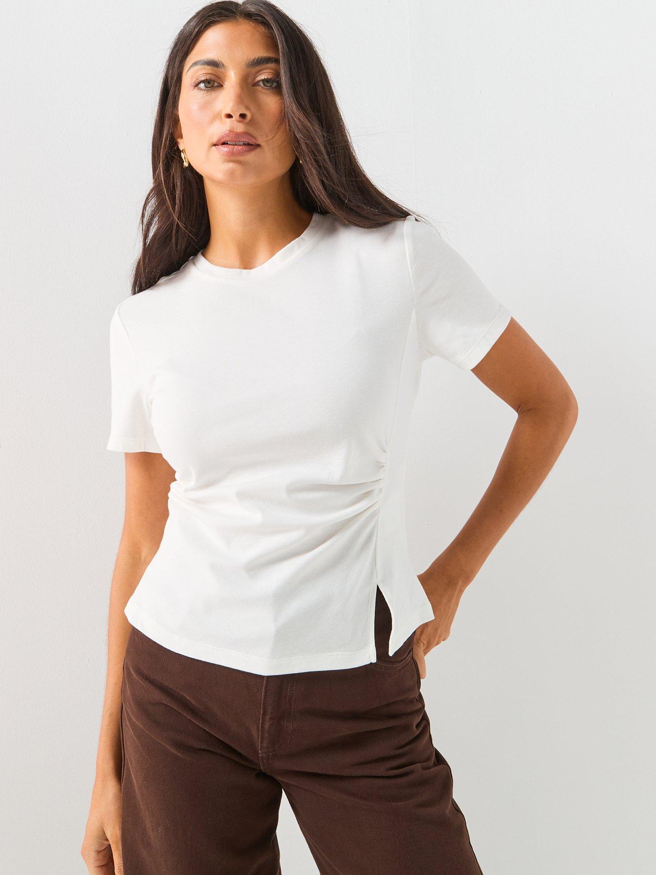 JDY Jdytessa Short Sleeve Top - White