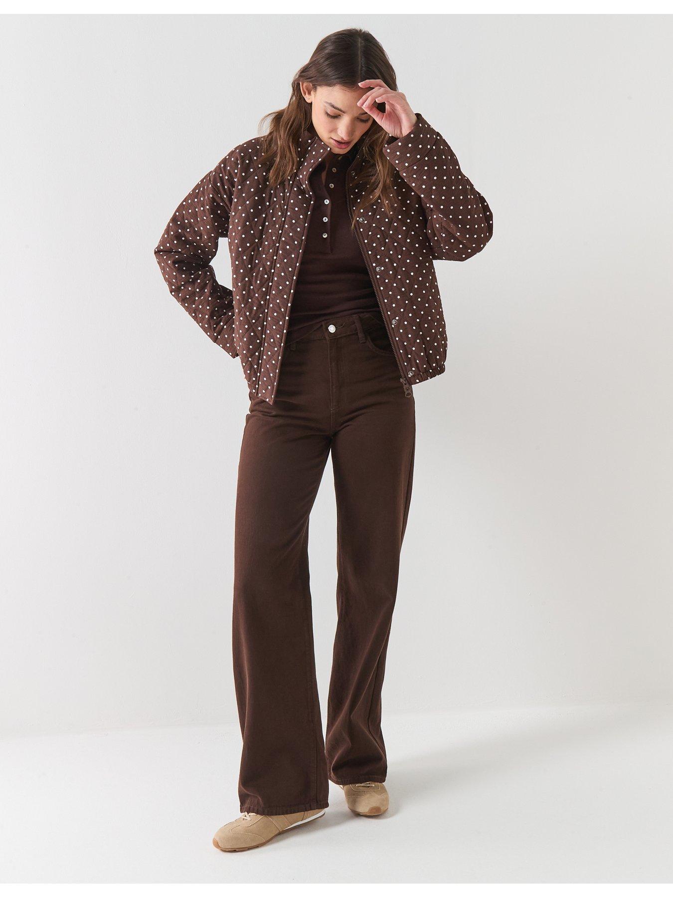  image of pieces-pcfamilla-quilted-bomber-jacket