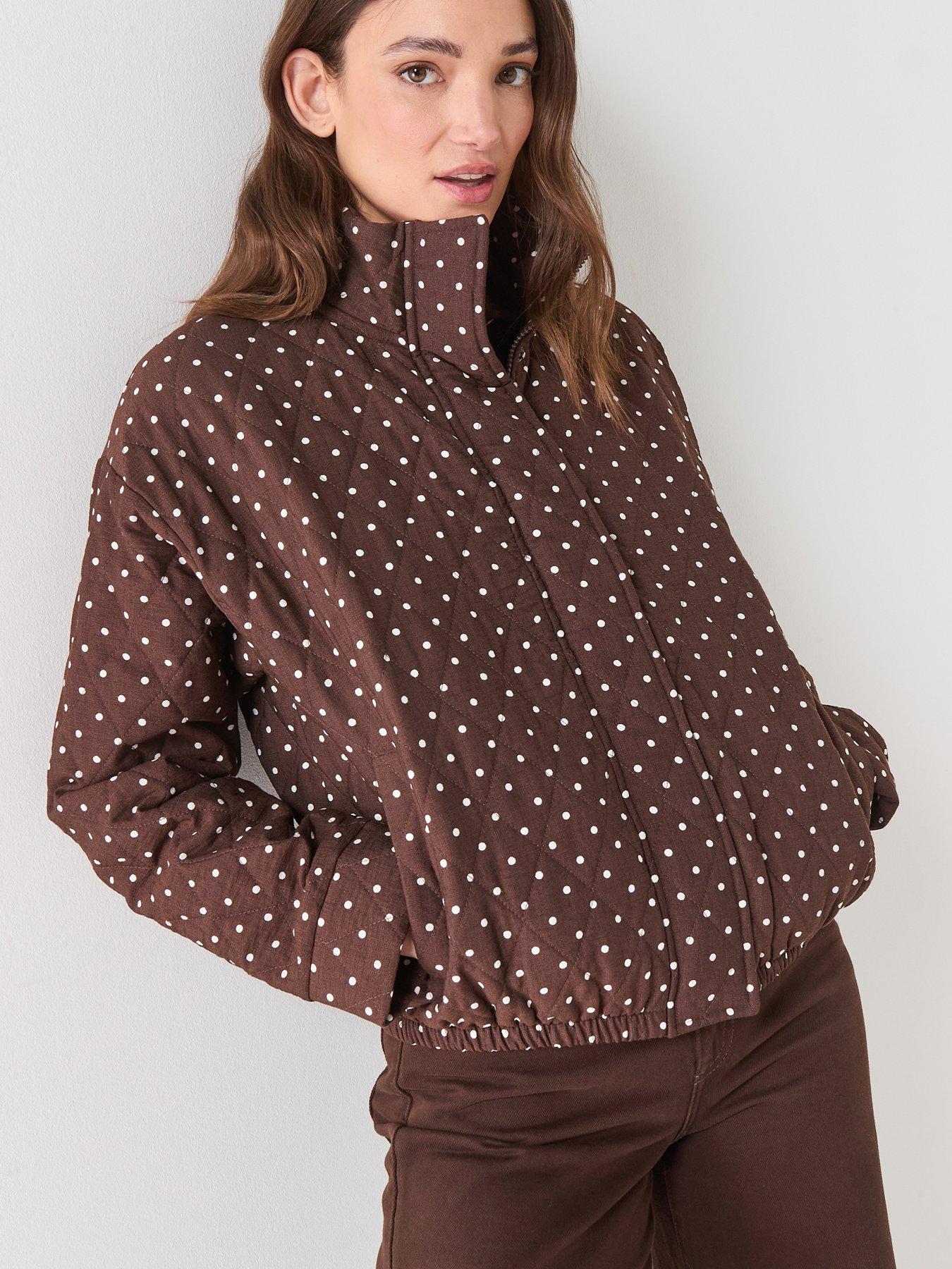  image of pieces-pcfamilla-quilted-bomber-jacket