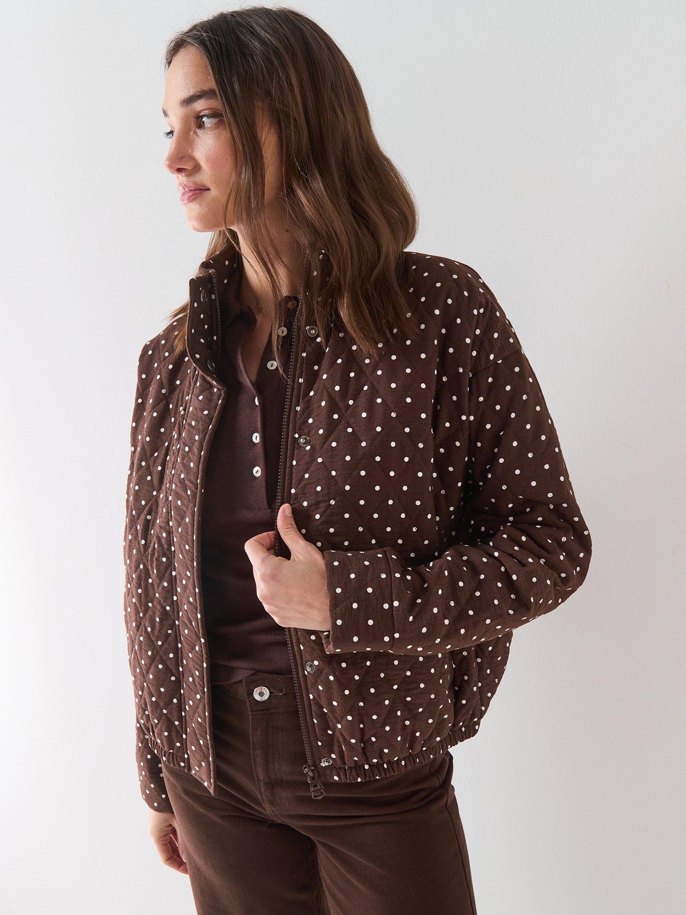  image of pieces-pcfamilla-quilted-bomber-jacket