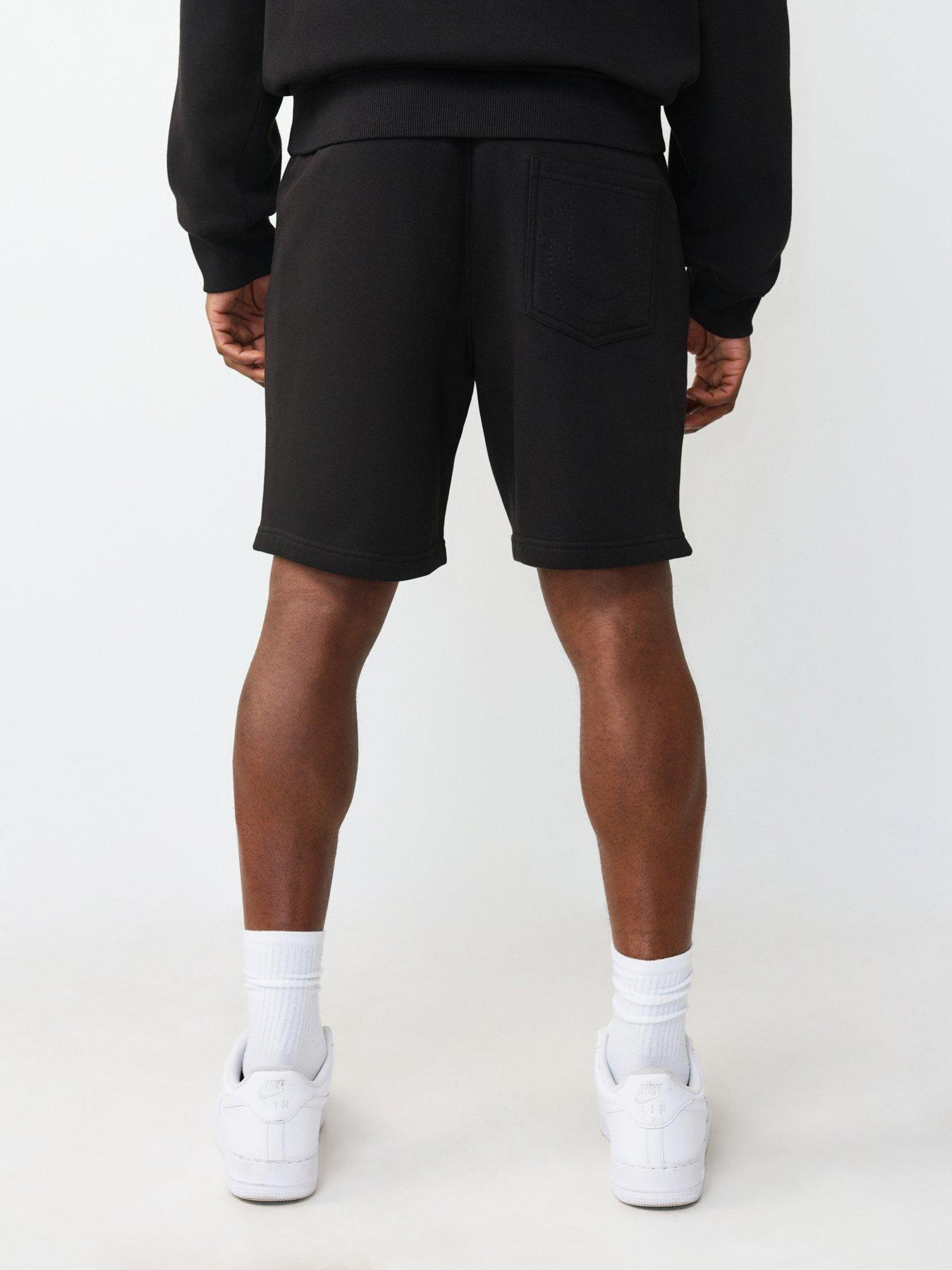 Image 2 of 5 of TRUE RELIGION Logo Patch Sweat Shorts - Black