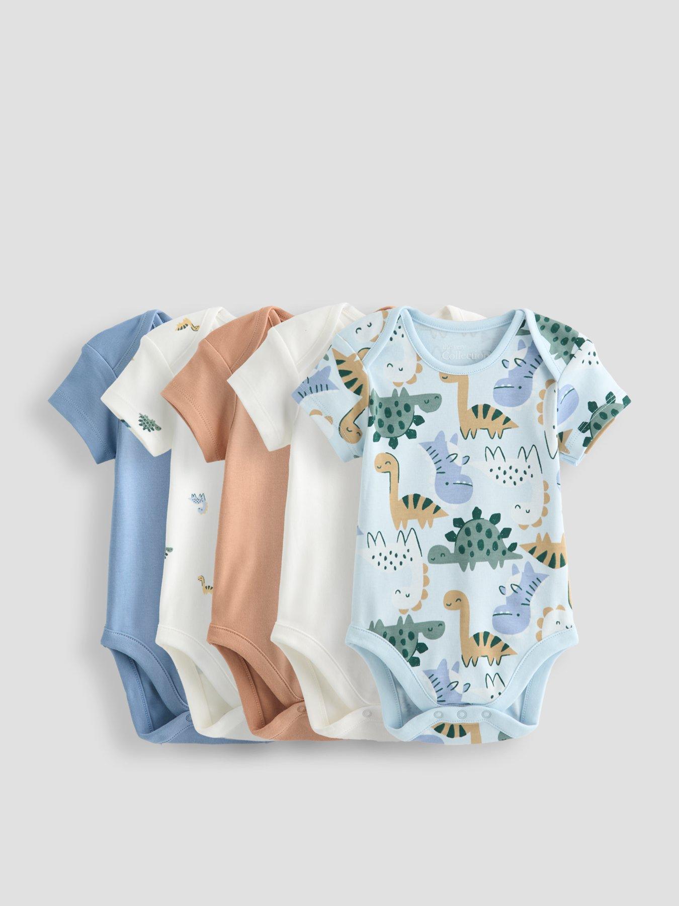 The Very Collection Baby Boy 5 Pack Bodysuit With Print - Multi