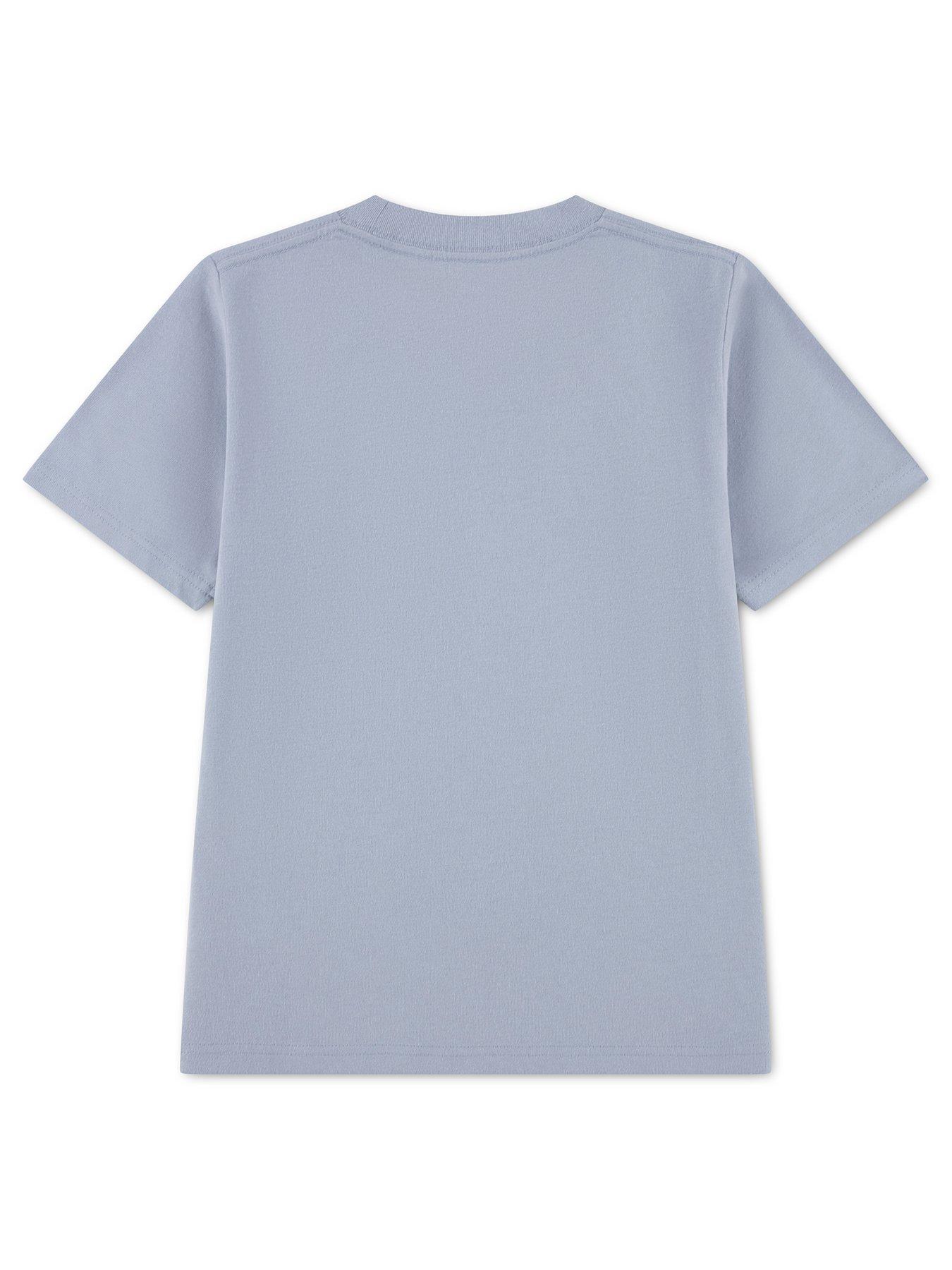 Image 2 of 3 of Abercrombie & Fitch Boys Brick Type Short Sleeve T-Shirt - Blue