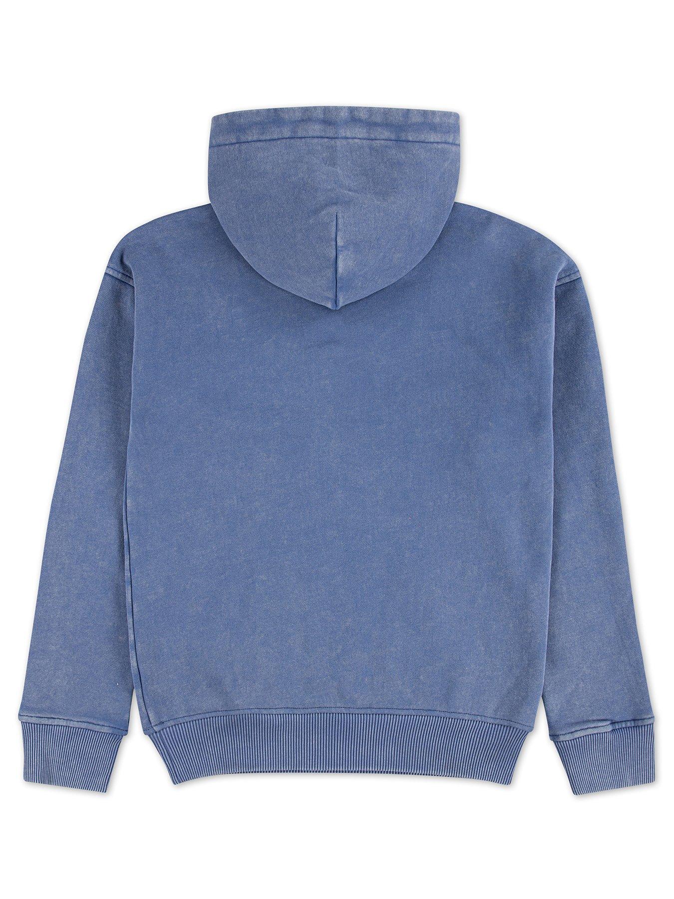 Image 2 of 3 of Abercrombie & Fitch Boys Sun Faded Pullover Hoodie - Blue