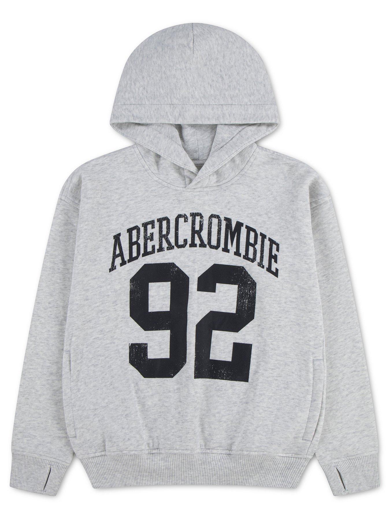 Abercrombie & Fitch Boys Pullover Hoodie - Grey