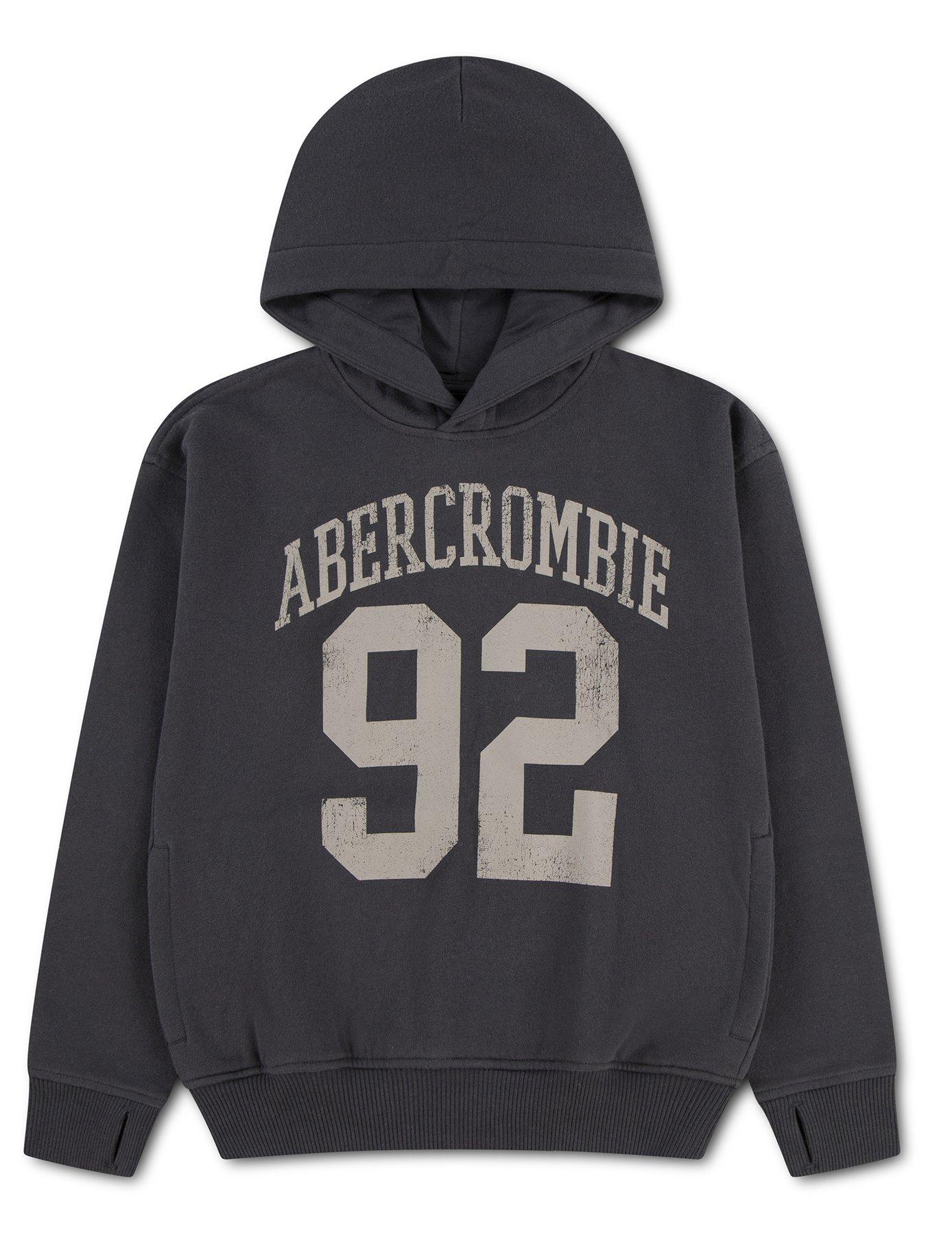 Abercrombie & Fitch Boys Pullover Hoodie - Black