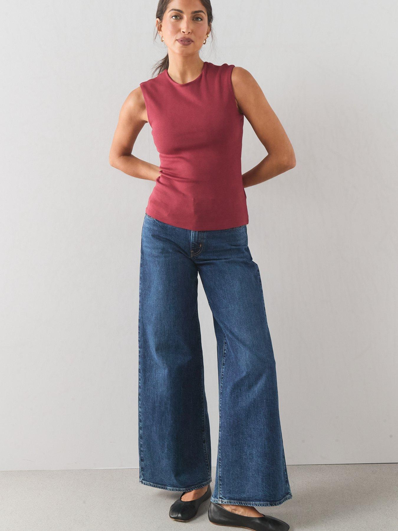 Image 4 of 7 of The Very Collection Formal Jersey Vest - Burgundy Red