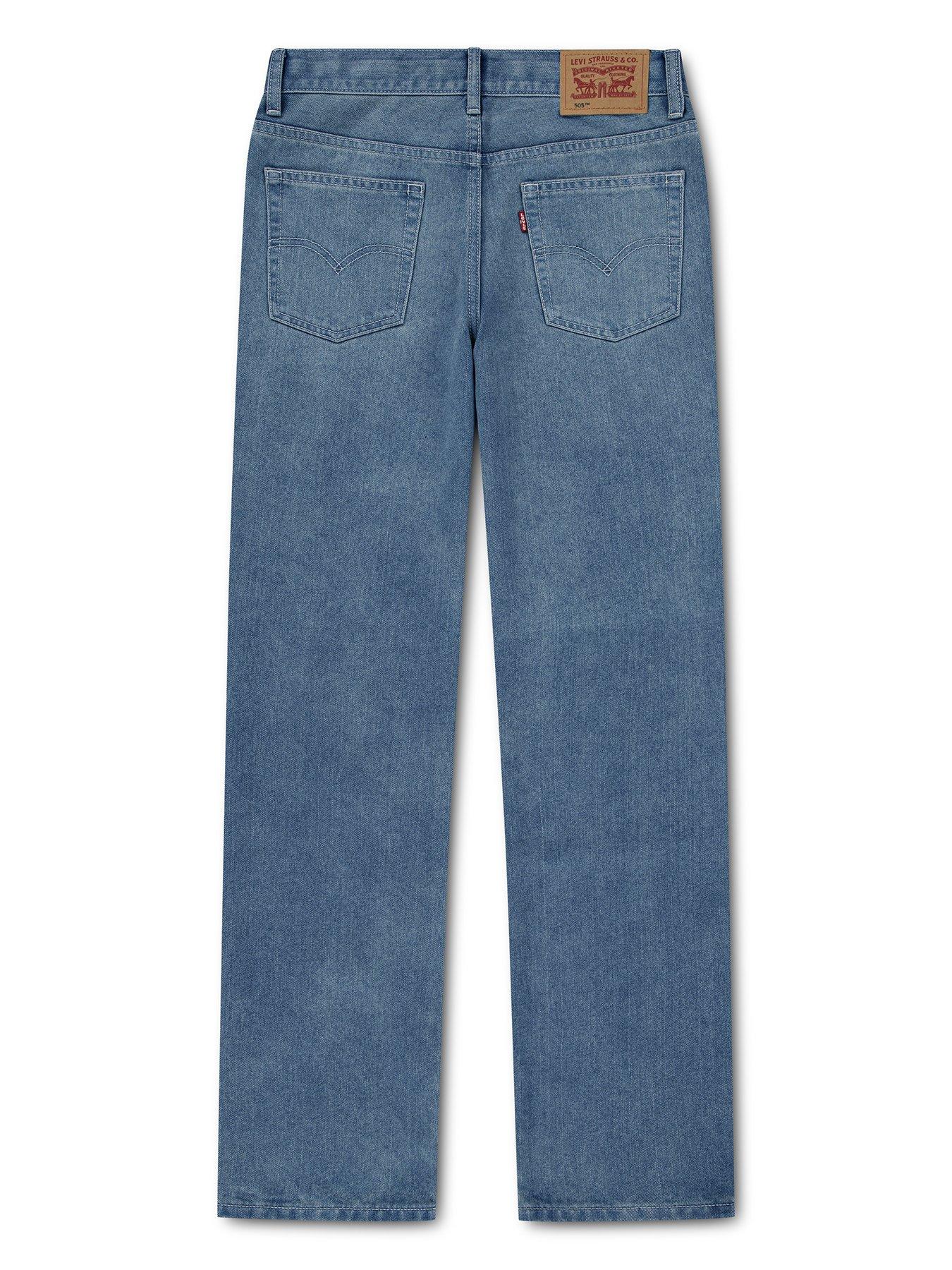  image of levis-boys-505-regular-fit-jeans-blue