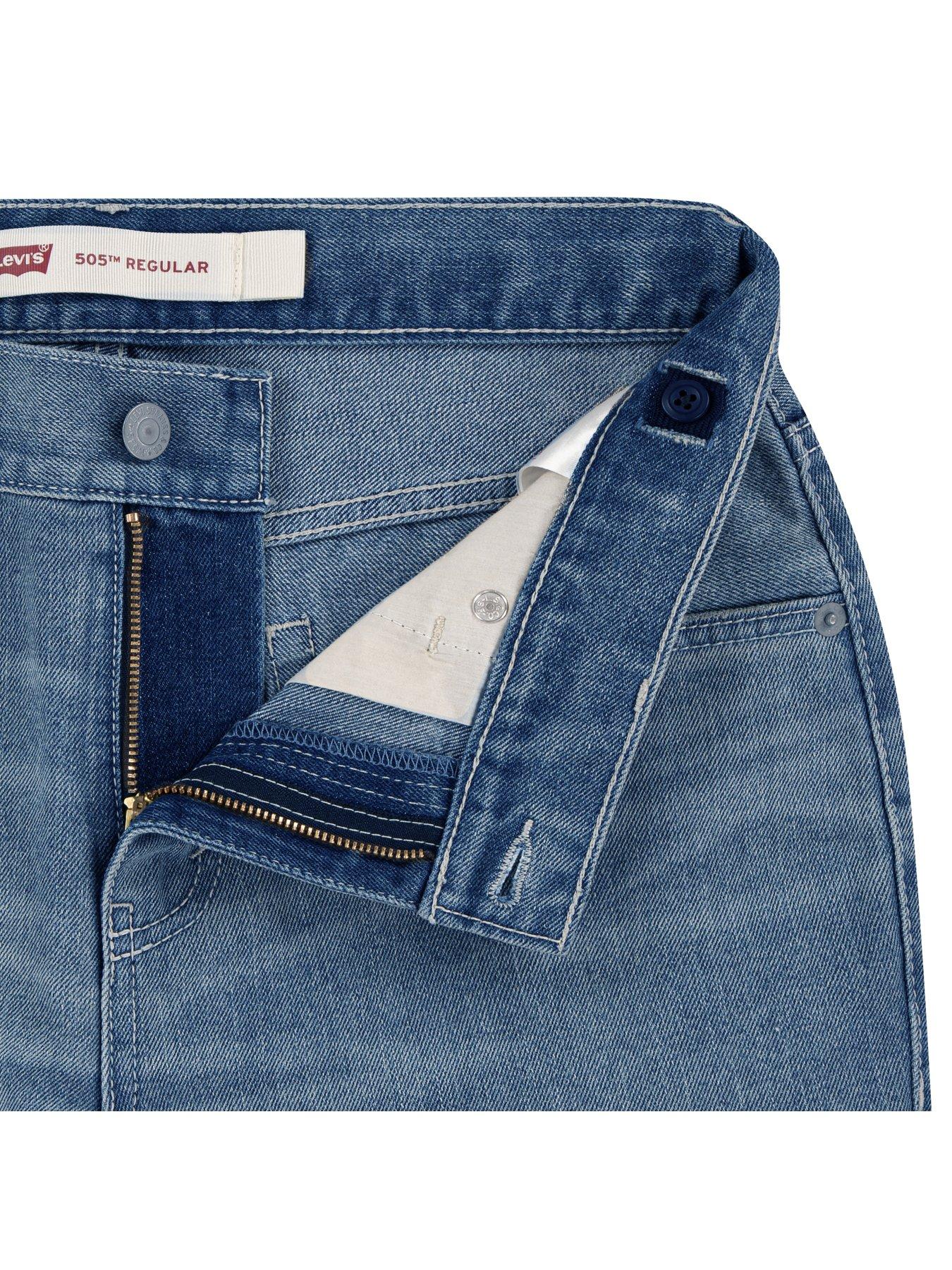  image of levis-boys-505-regular-fit-jeans-blue