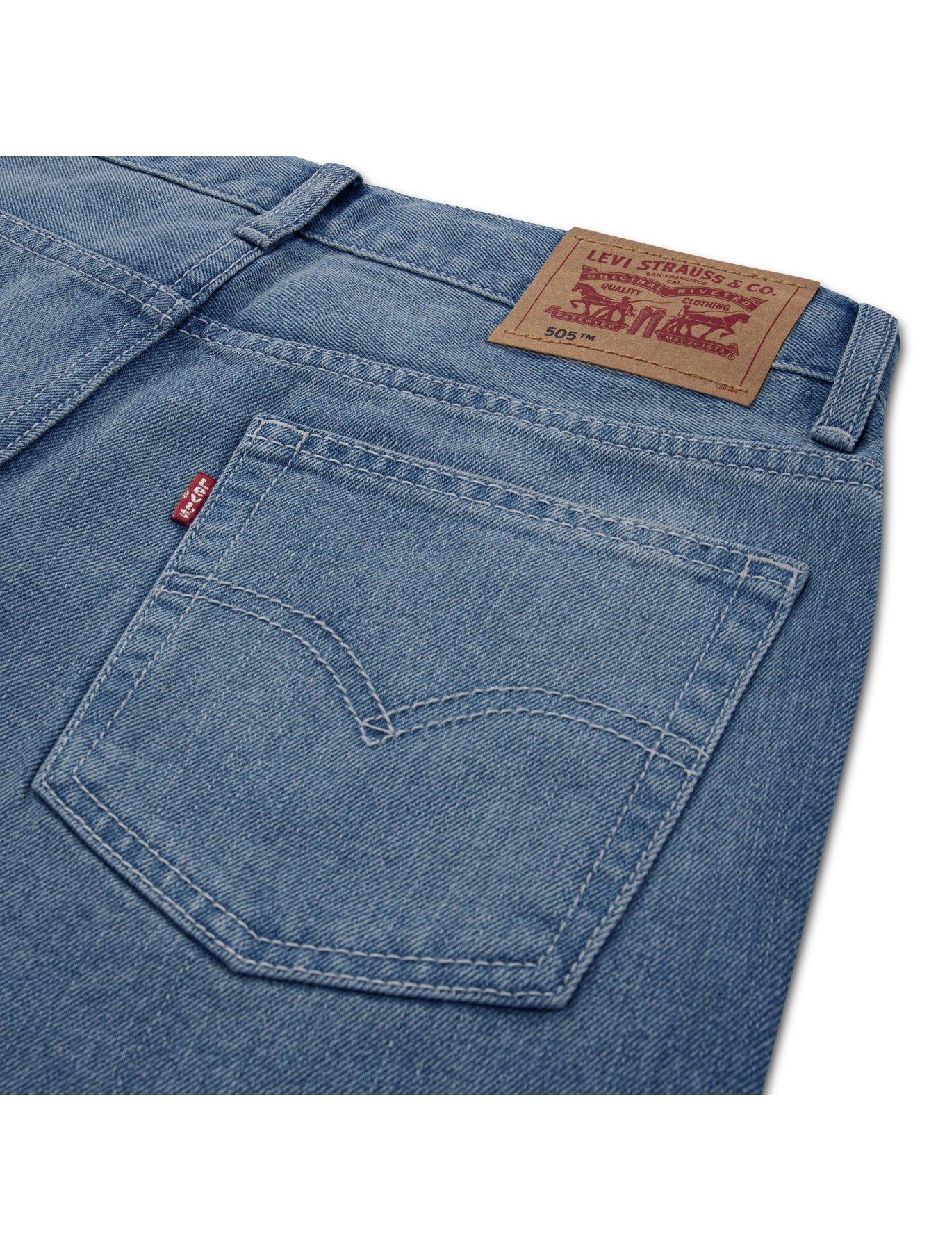  image of levis-boys-505-regular-fit-jeans-blue