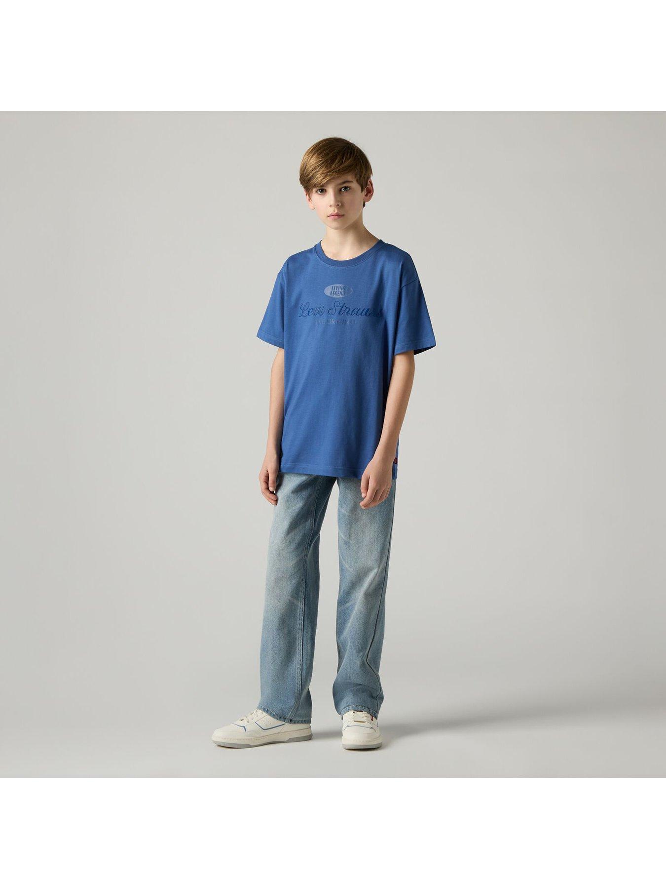  image of levis-boys-505-regular-fit-jeans-blue