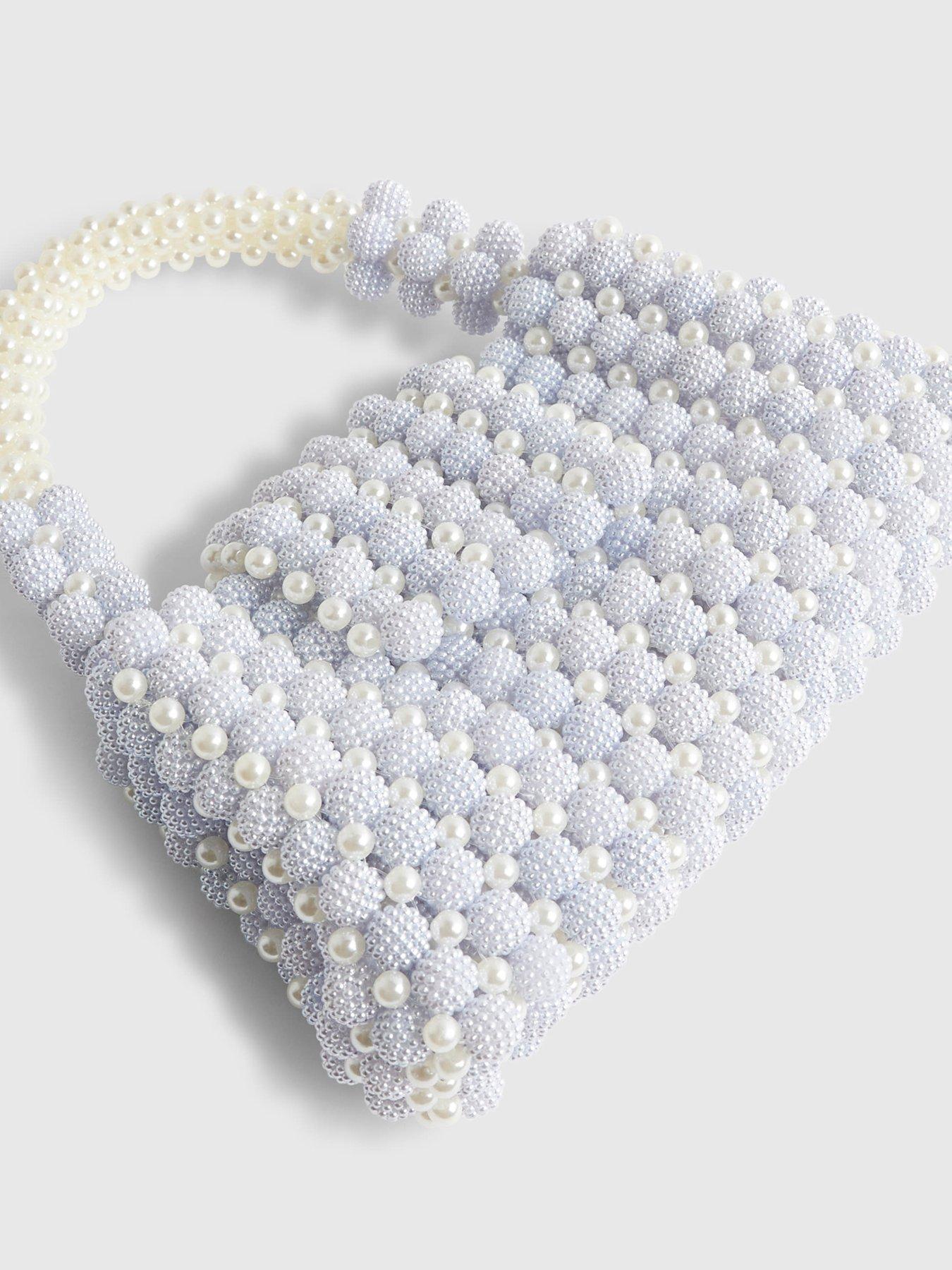 Image 5 of 6 of River Island Beaded Pearl Bag - Blue