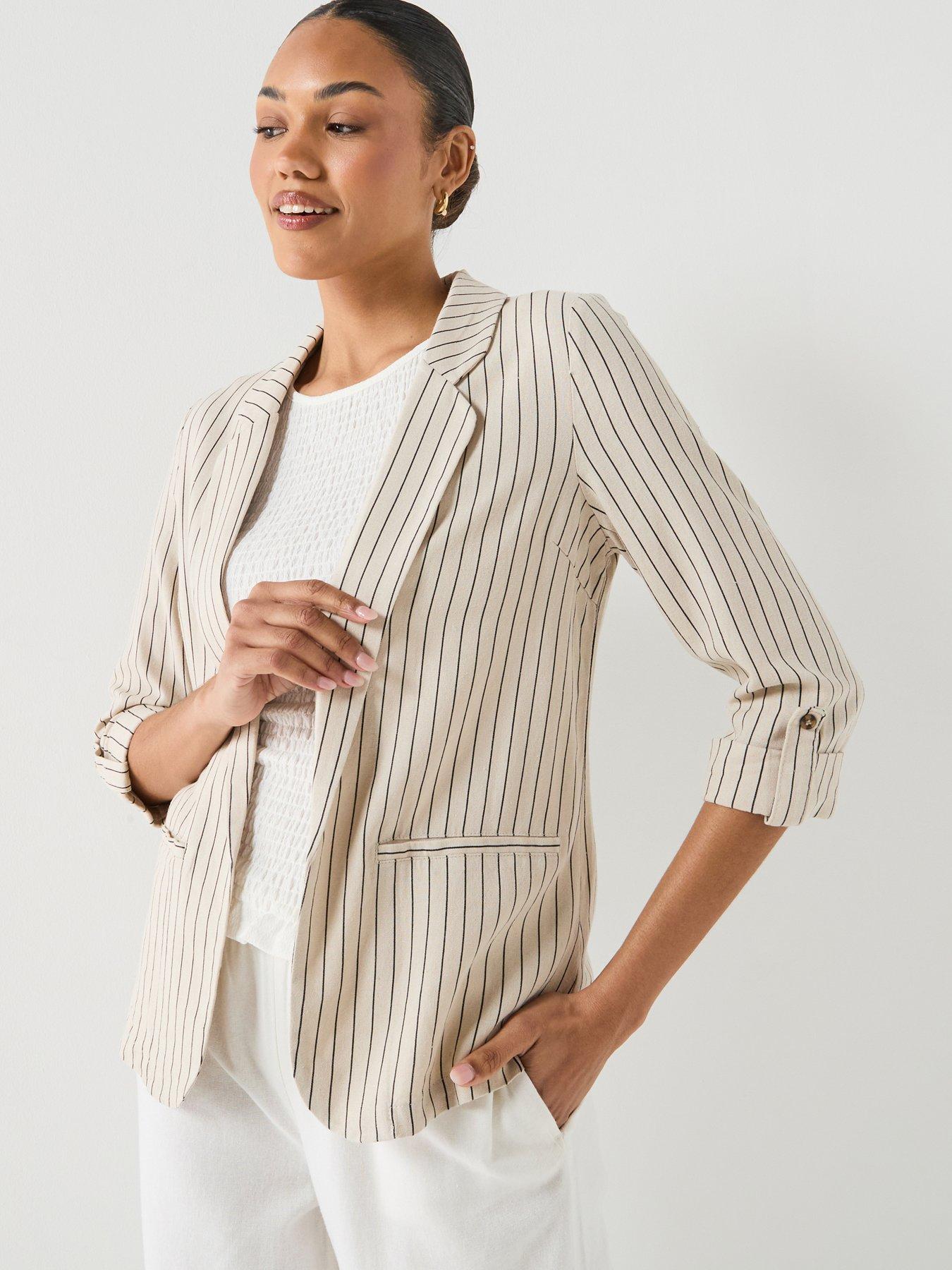  image of vero-moda-vmjesmilo-34-loose-blazer-grey