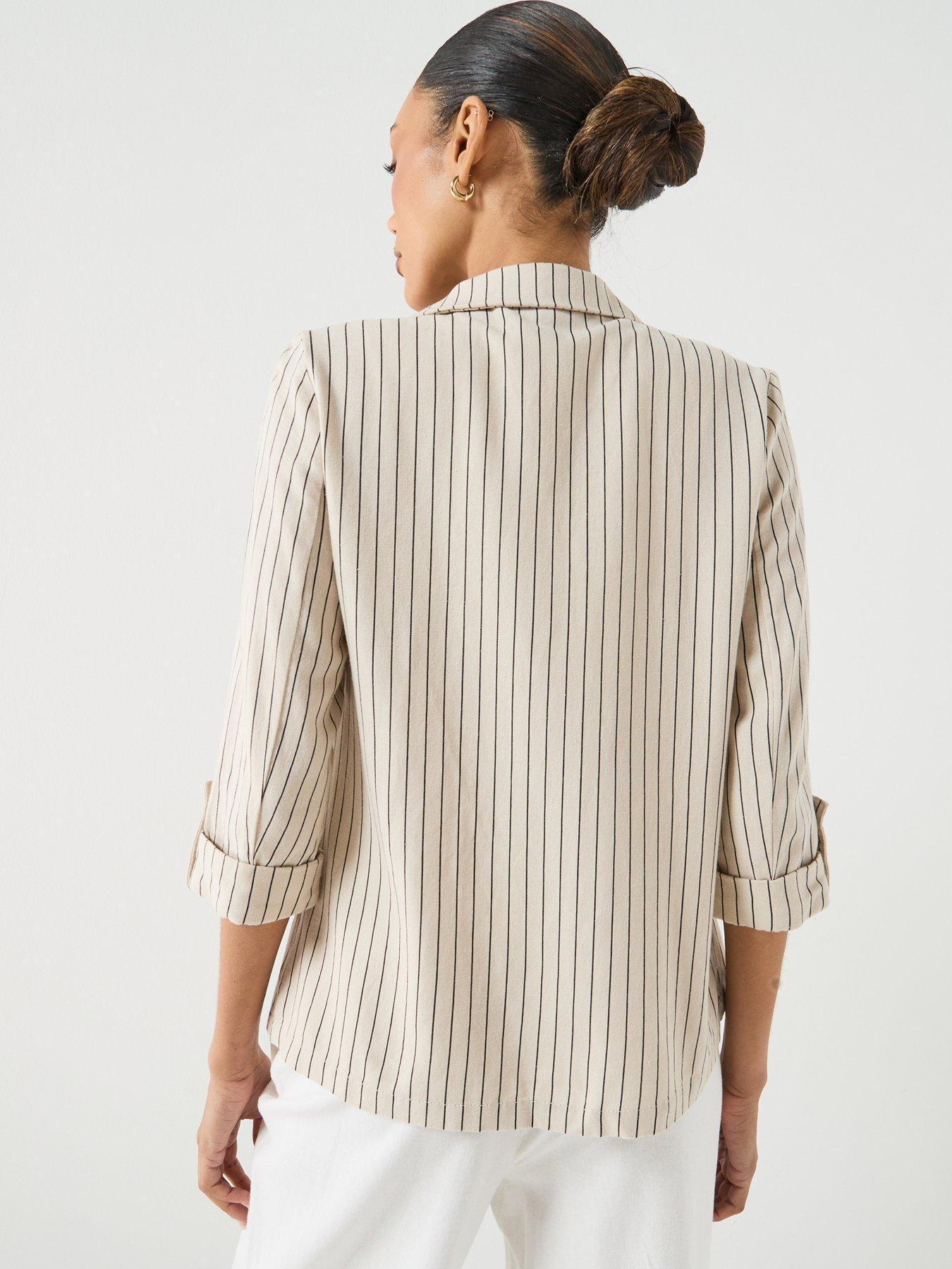  image of vero-moda-vmjesmilo-34-loose-blazer-grey