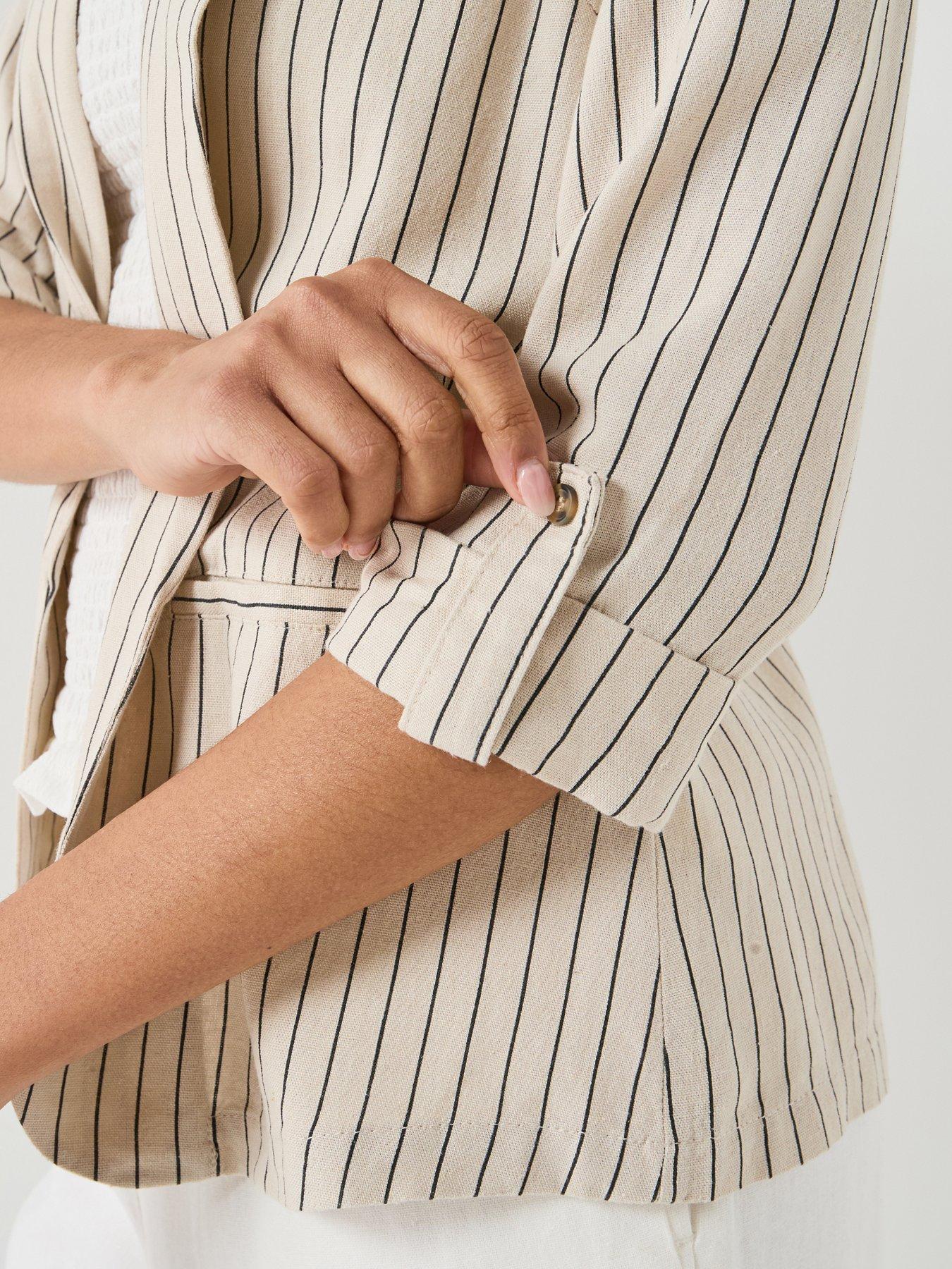  image of vero-moda-vmjesmilo-34-loose-blazer-grey