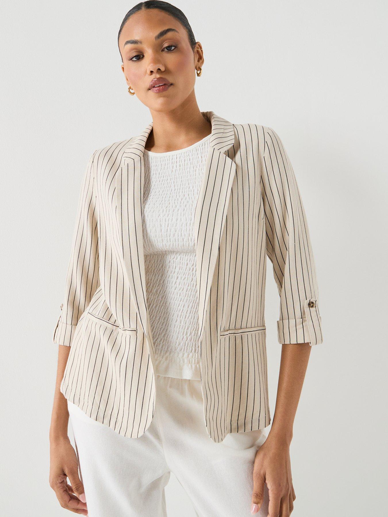  image of vero-moda-vmjesmilo-34-loose-blazer-grey