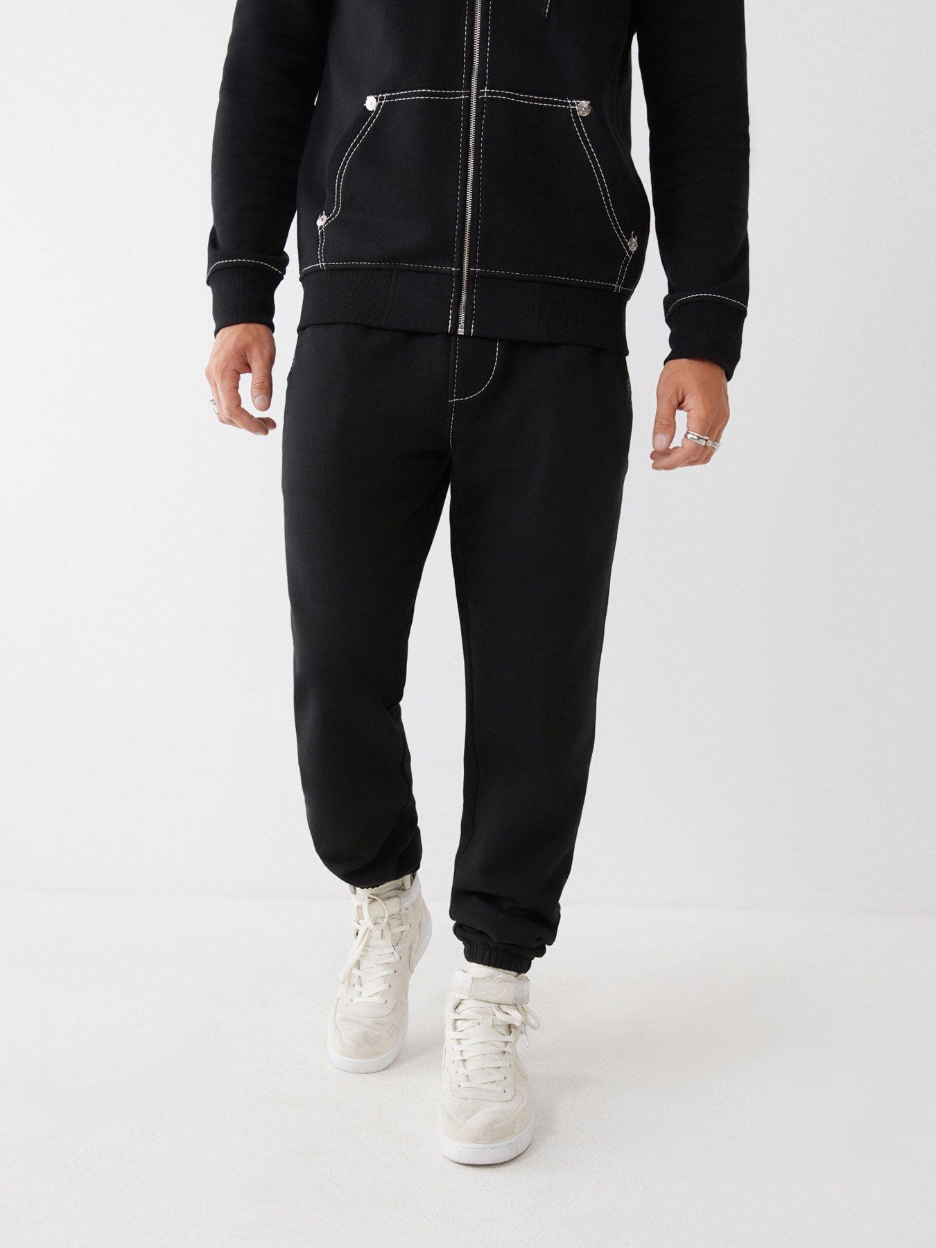TRUE RELIGION Big T Joggers - Black