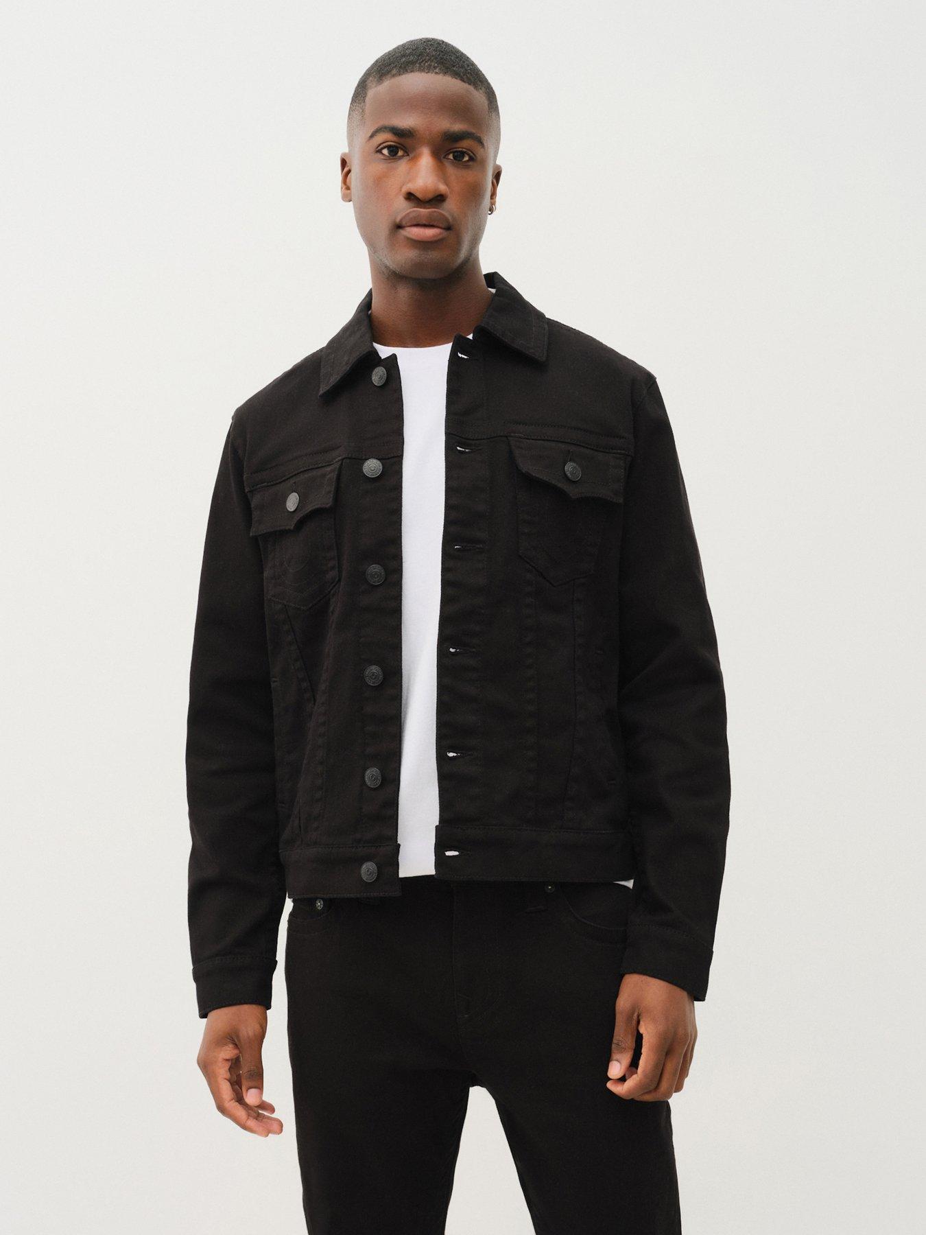 TRUE RELIGION Denim Trucker Jacket - Dark Blue